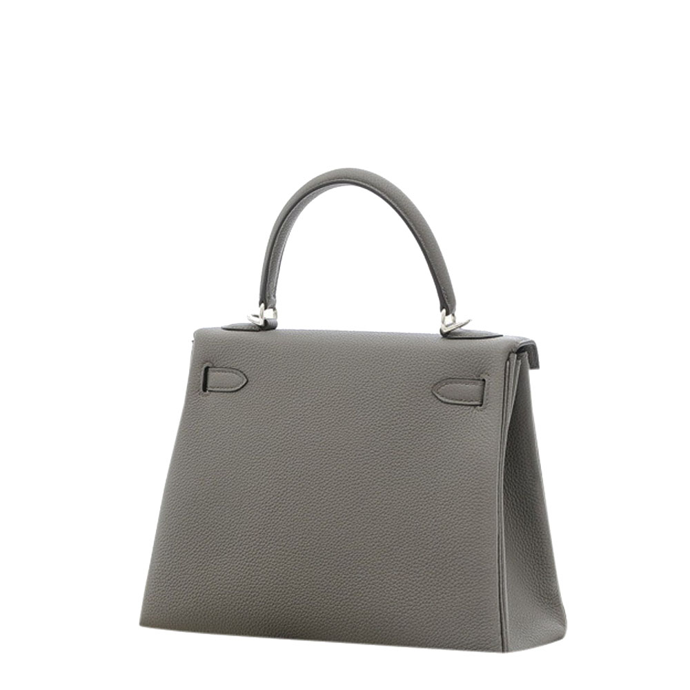 

Hermes Grey Togo Leather Palladium Hardware Kelly 25 Bag