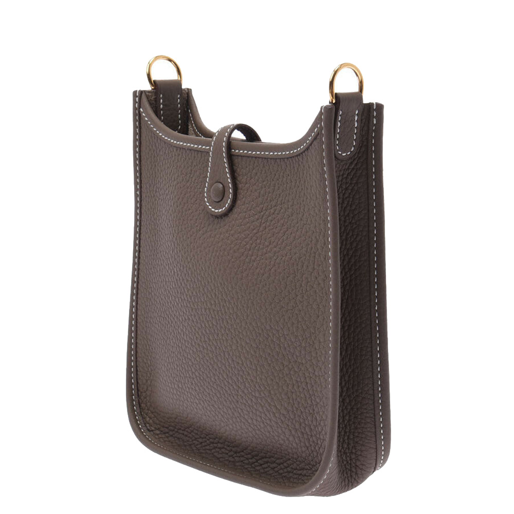 

Hermes Grey Taurillon Clemence Leather Evelyne TPM Amazon Shoulder Bag