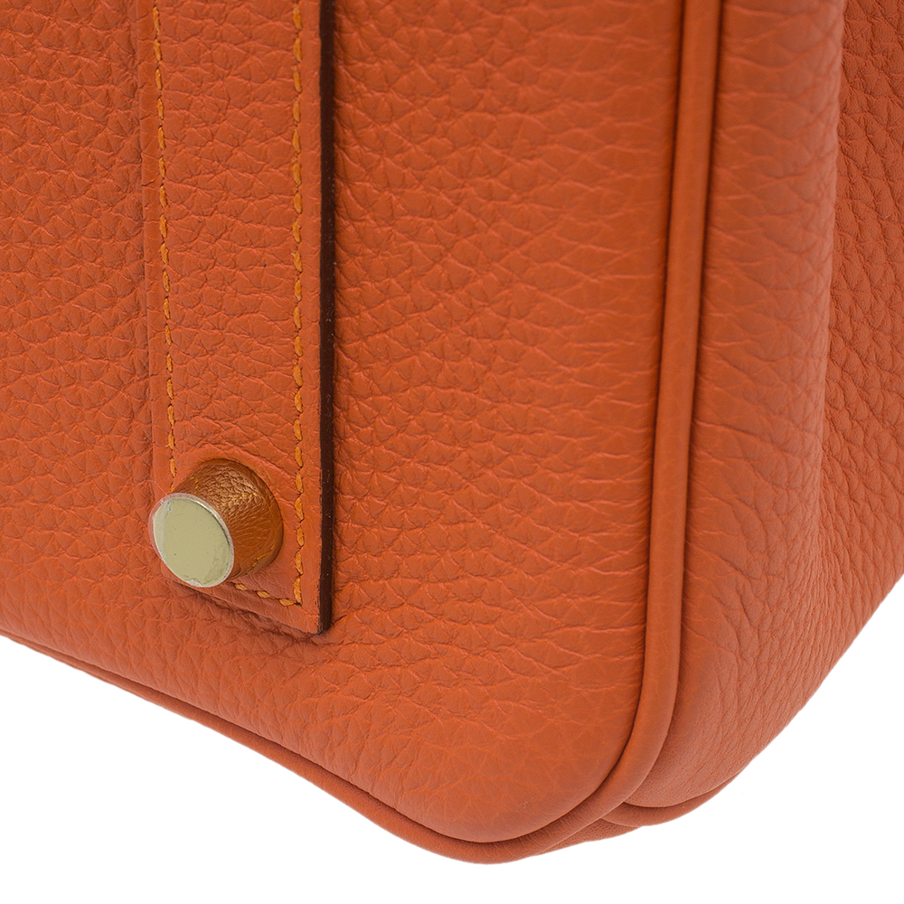 Hermès Orange Togo Leather Birkin 35