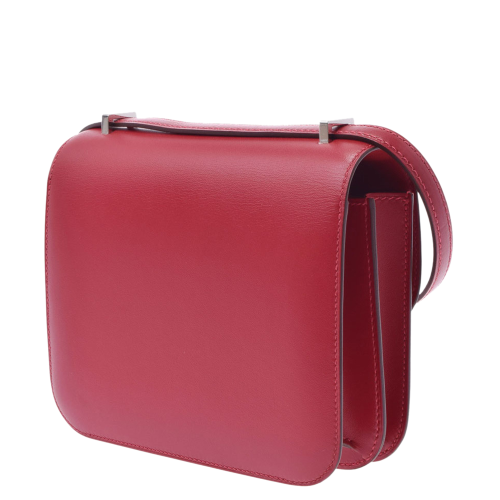 

Hermes Red Leather Constance Mini 18 Shoulder Bag
