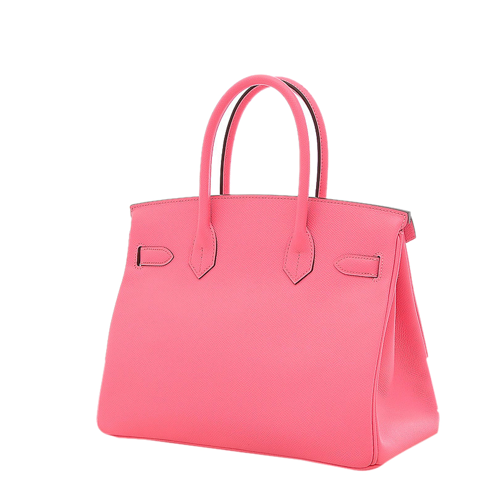 

Hermes Pink Epsom Leather Palladium Hardware Birkin 30 Bag