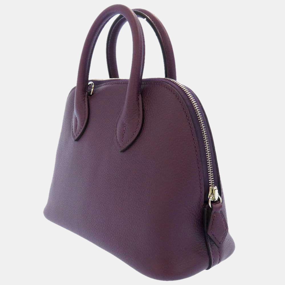 

Hermes Purple Evercolor Verso Leather 1923 Mini Bolide Satchel Bag
