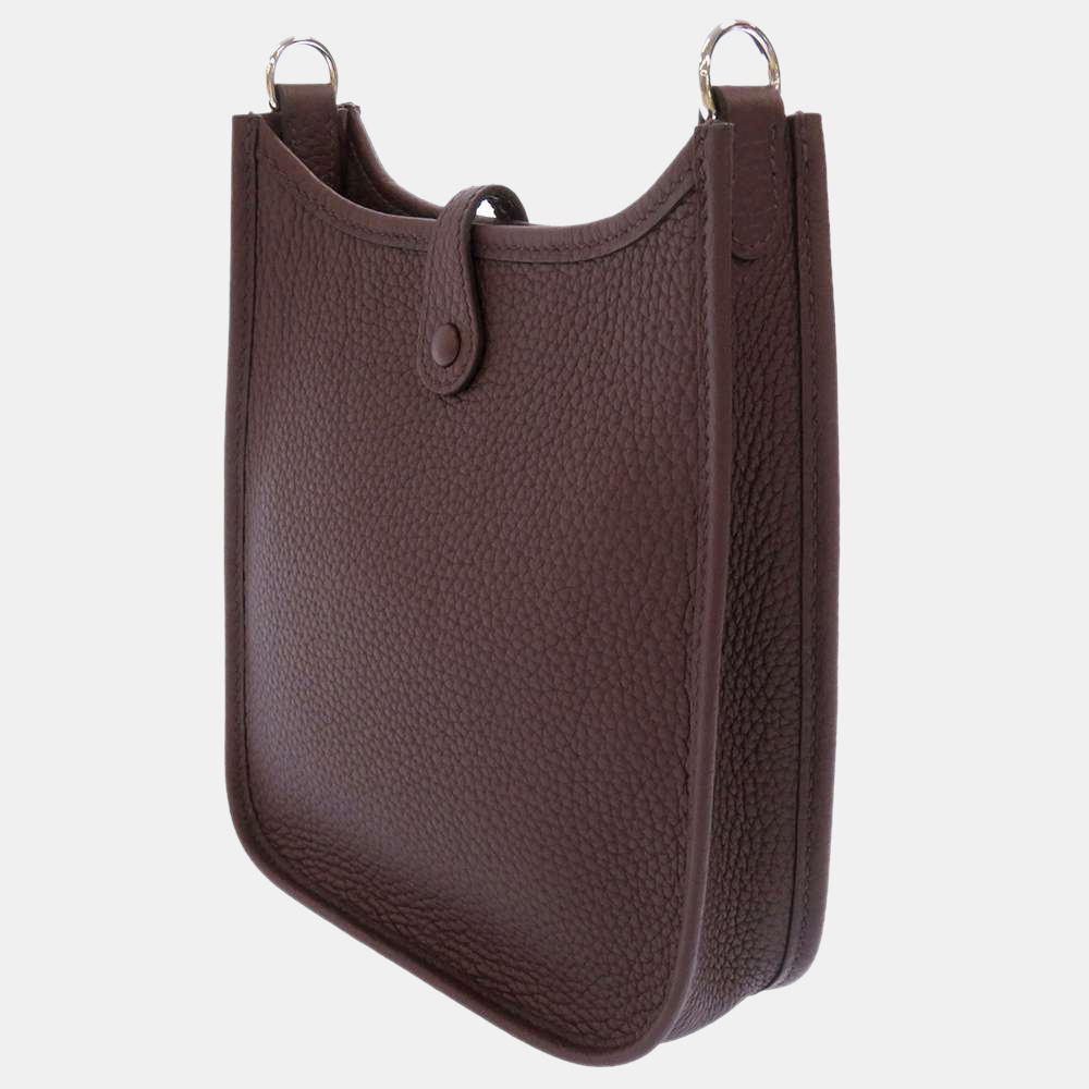 

Hermes Red Taurillon Clemence Leather Evelyn Amazon TPM Shoulder Bag