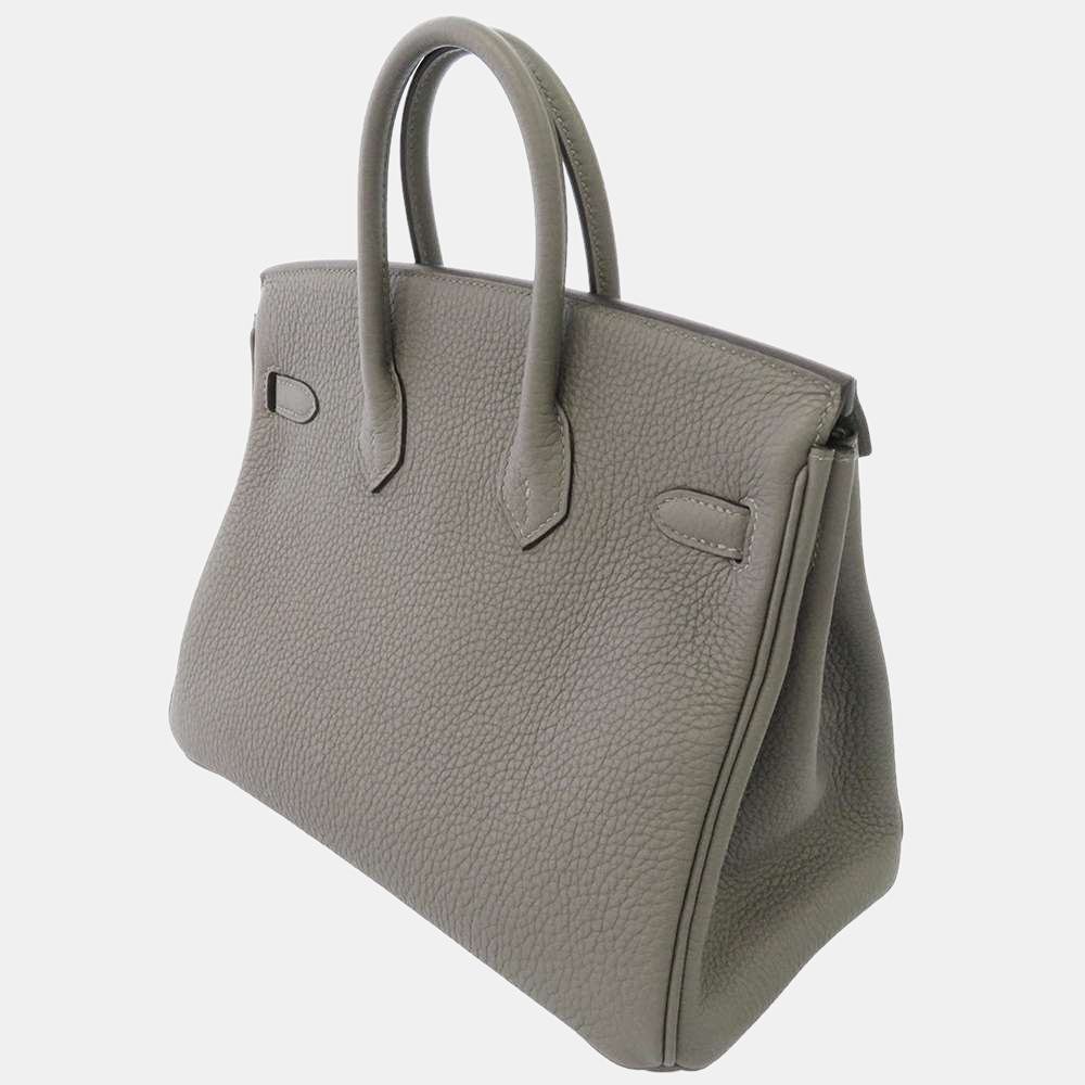 

Hermes Grey Togo Leather Gold Hardware Birkin 25 Bag