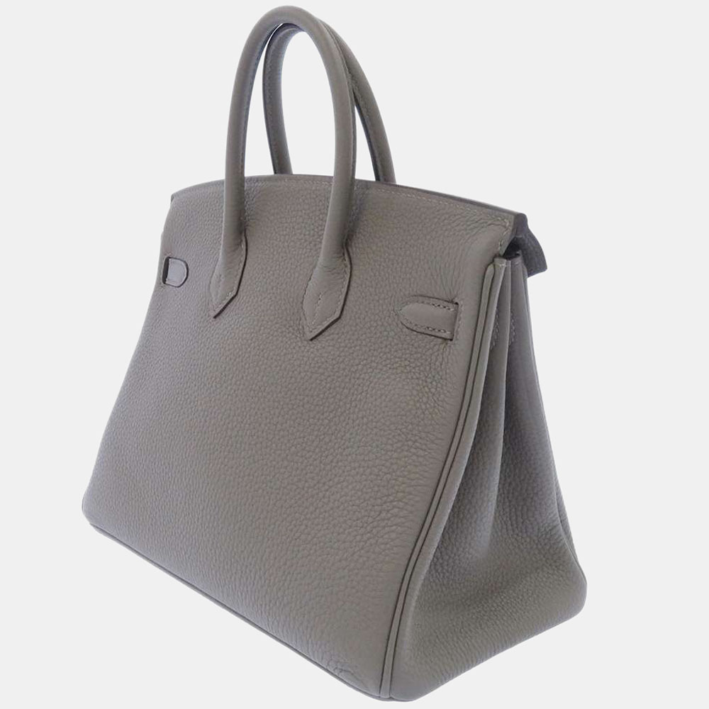 

Hermes Grey Togo Leather Palladium Hardware Birkin 25 Bag