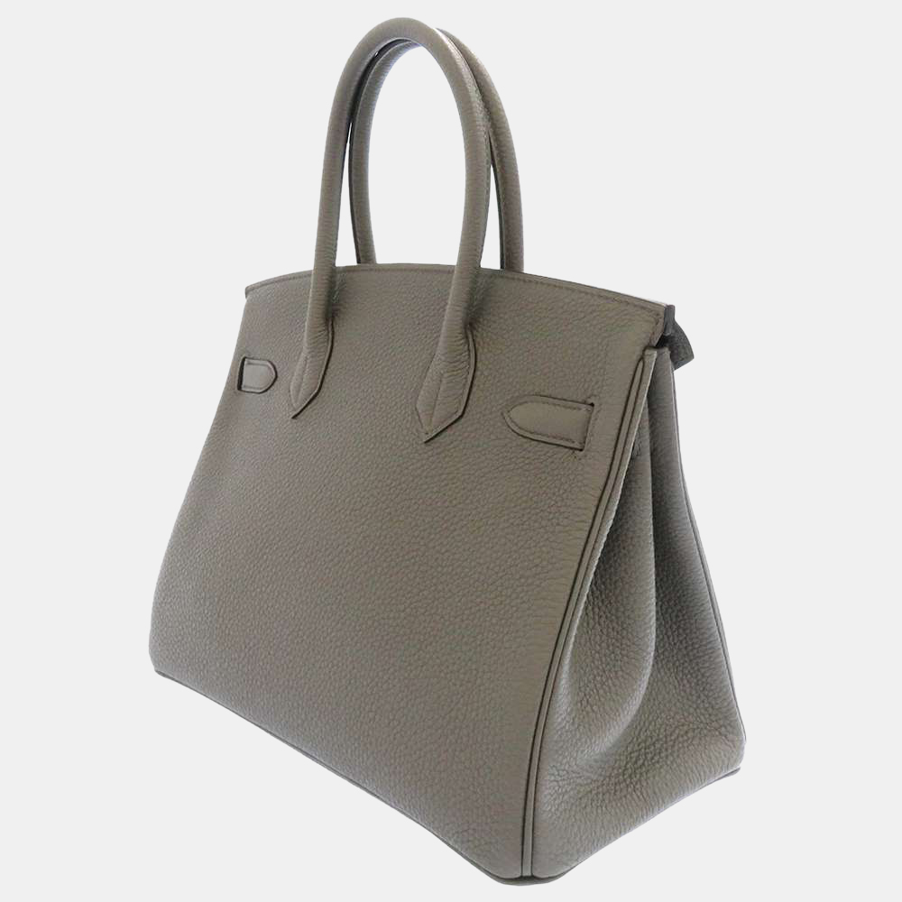 

Hermes Grey Togo Leather Gold Hardware Birkin 30 Bag