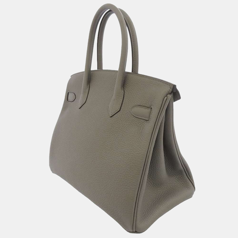 

Hermes Grey Togo Leather Gold Hardware Birkin 30 Bag