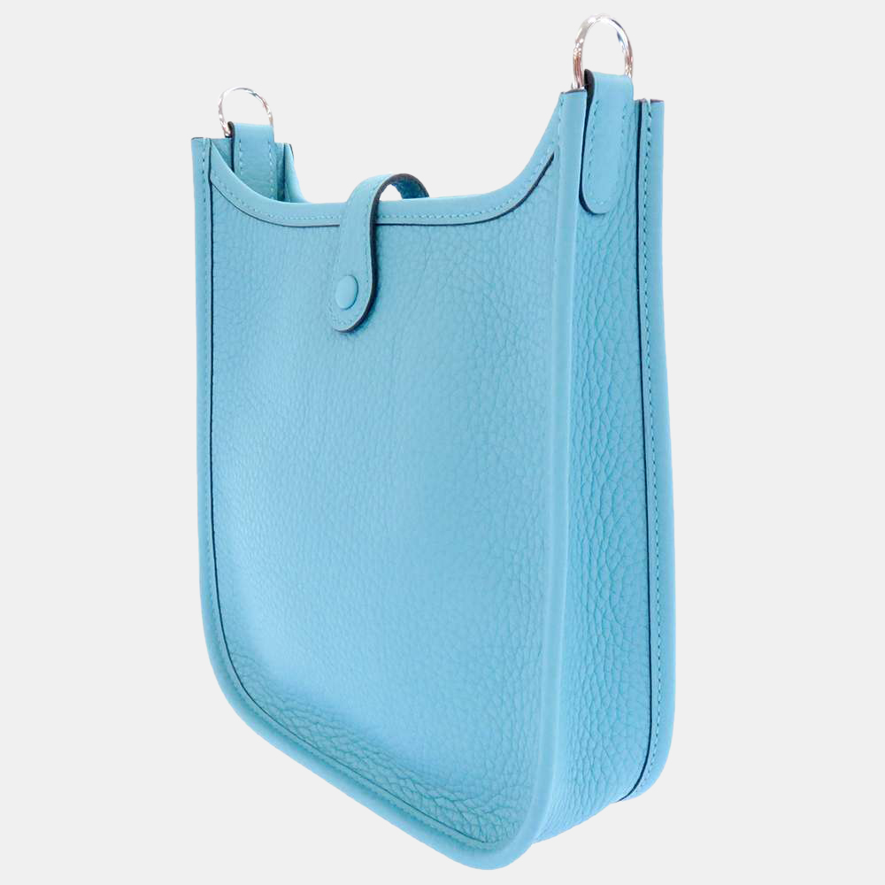 

Hermes Blue Taurillon Clemence Evelyn TPM Bag