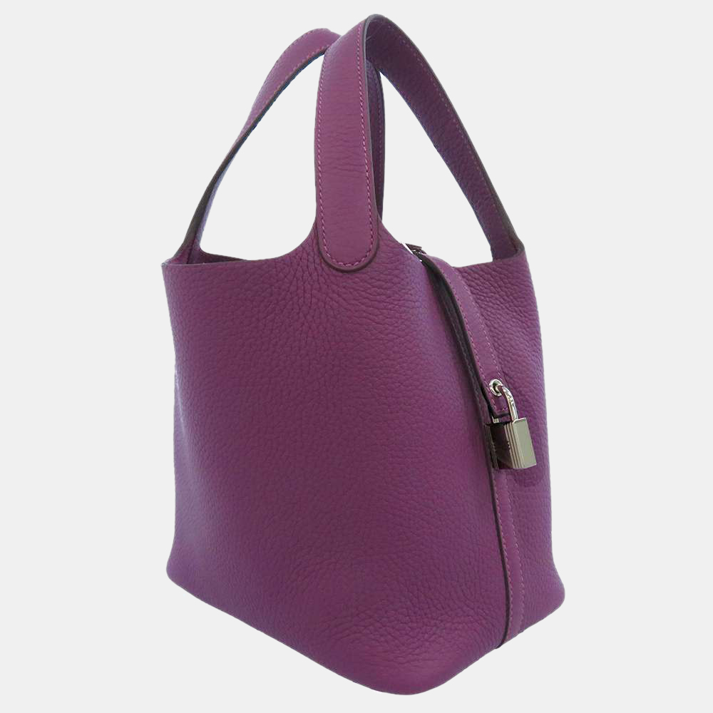 

Hermes Leather  Picotin Lock Hobos, Purple