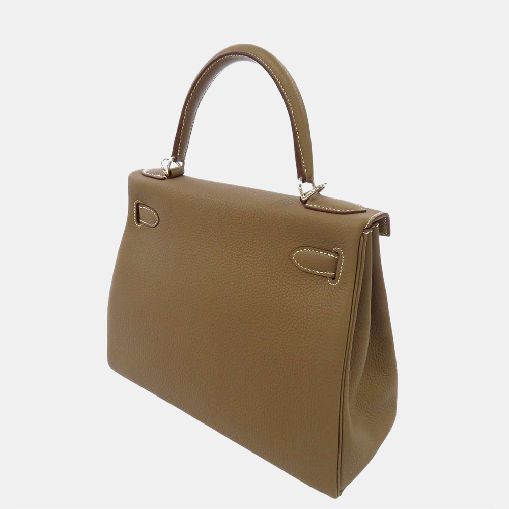

Hermes Grey Togo Leather Palladium Hardware Kelly 28 Bag