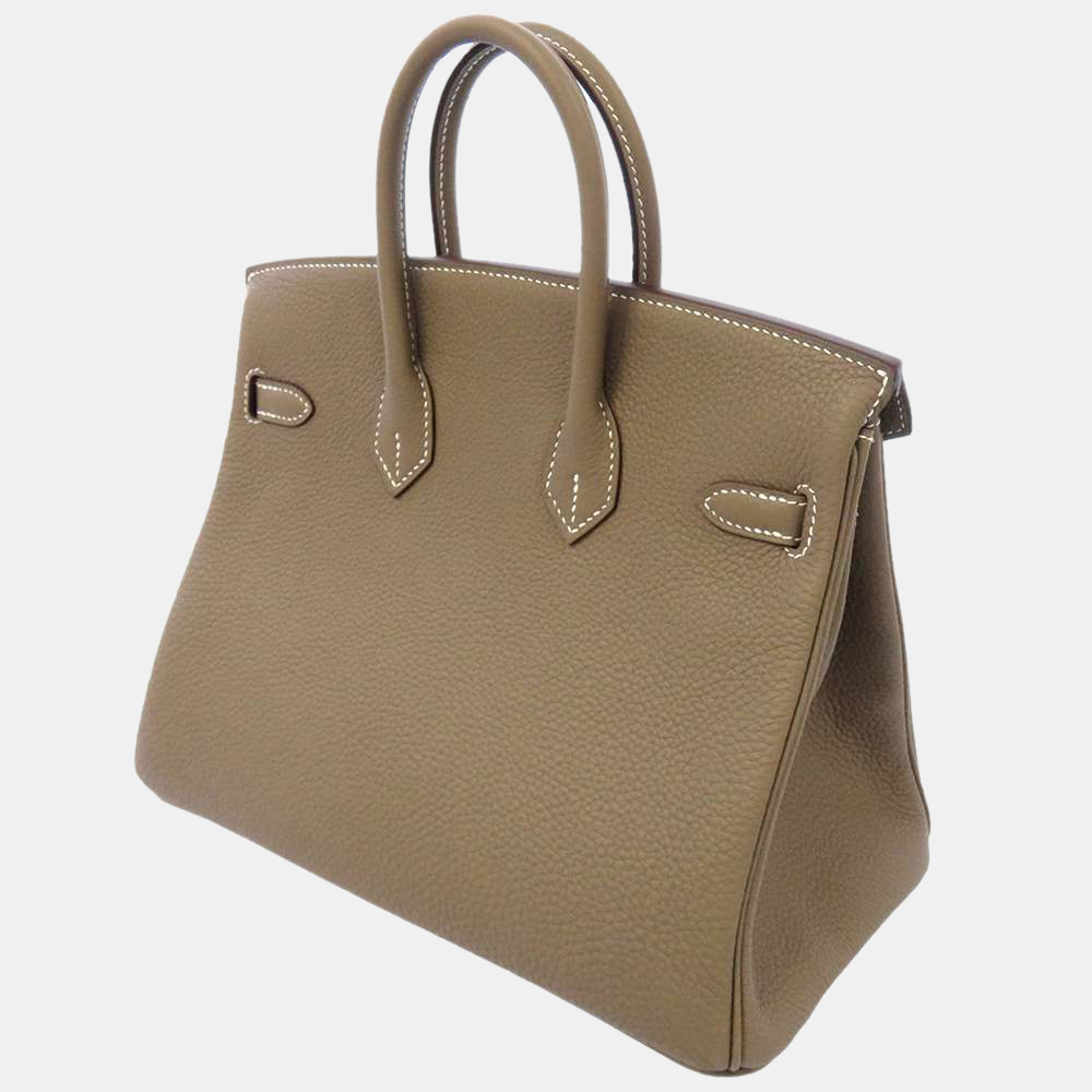 

Hermes Grey Togo Leather Gold Hardware Birkin 25 Bag