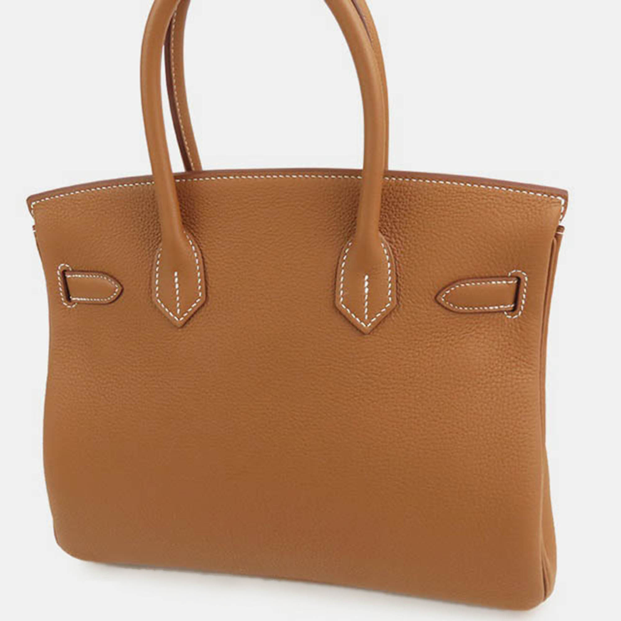 

Hermes Togo Birkin 30 Gold/Silver U, Brown