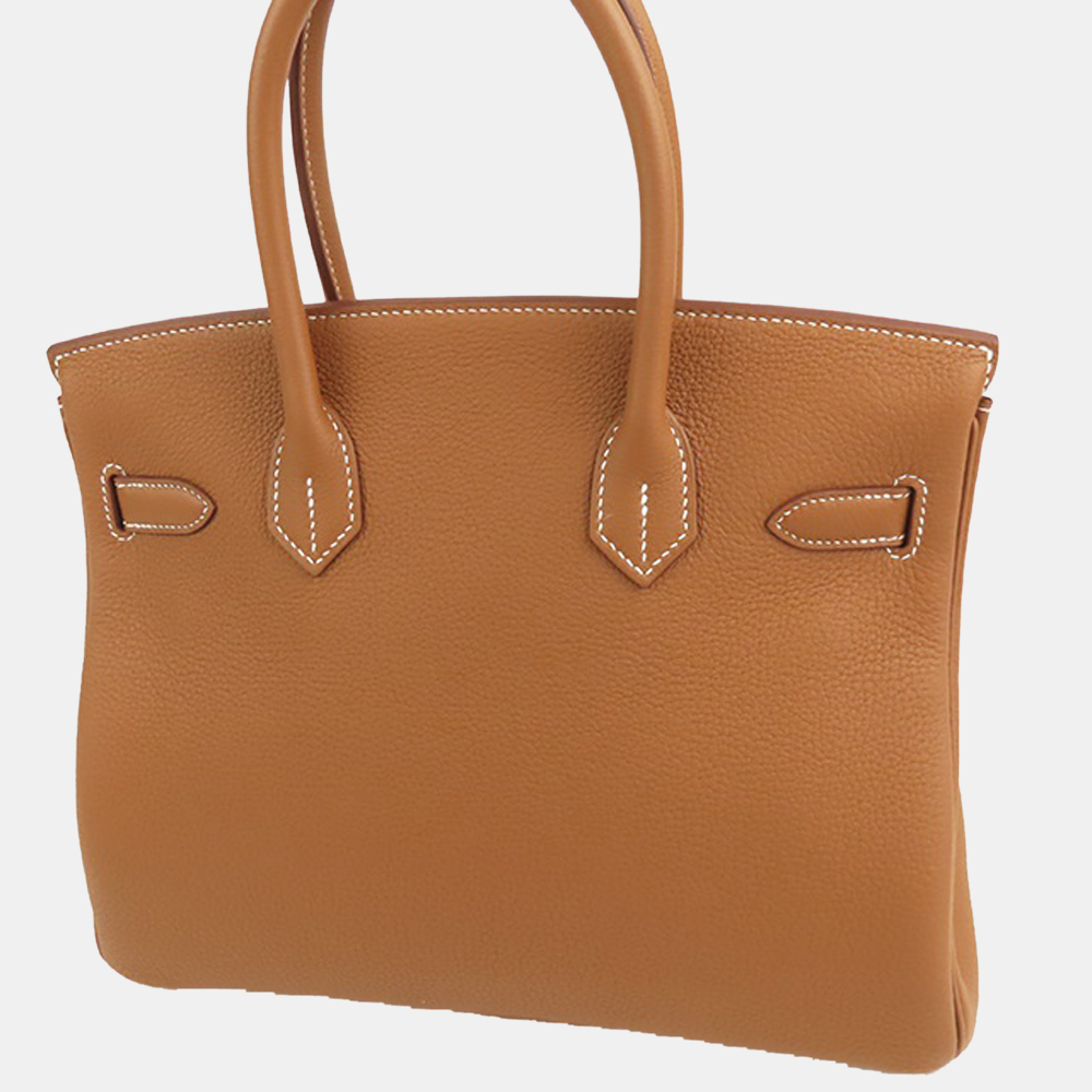 

Hermes Togo Birkin 30 Gold/Silver U, Brown