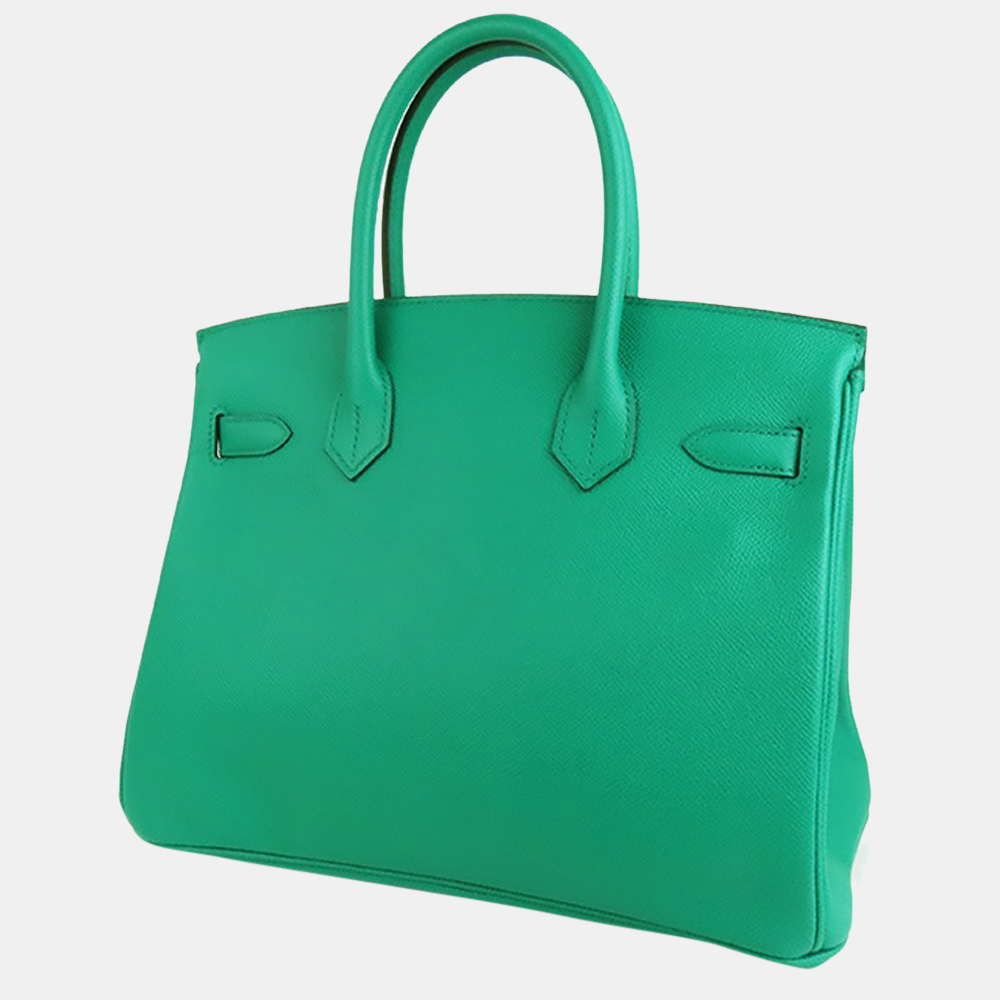 

Hermes Epson Birkin 30 Vert Jaide/Gold Z, Green