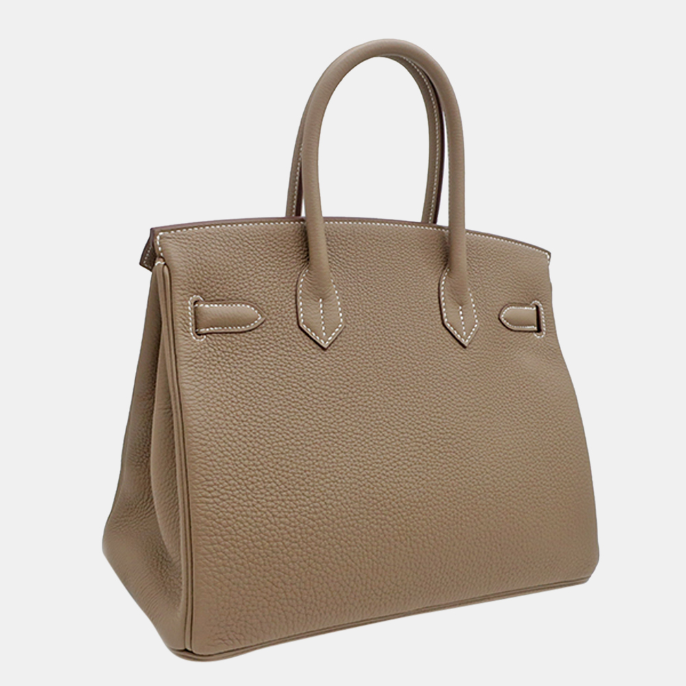 

Hermes Togo Birkin 30 Etoupe/Silver U, Brown