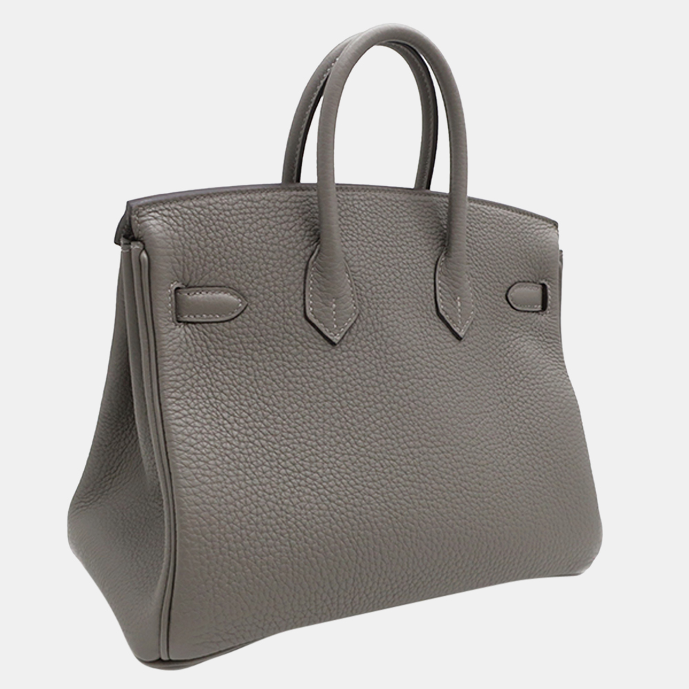 

Hermes Togo Birkin 25 Gris Mayer/Gold U, Grey