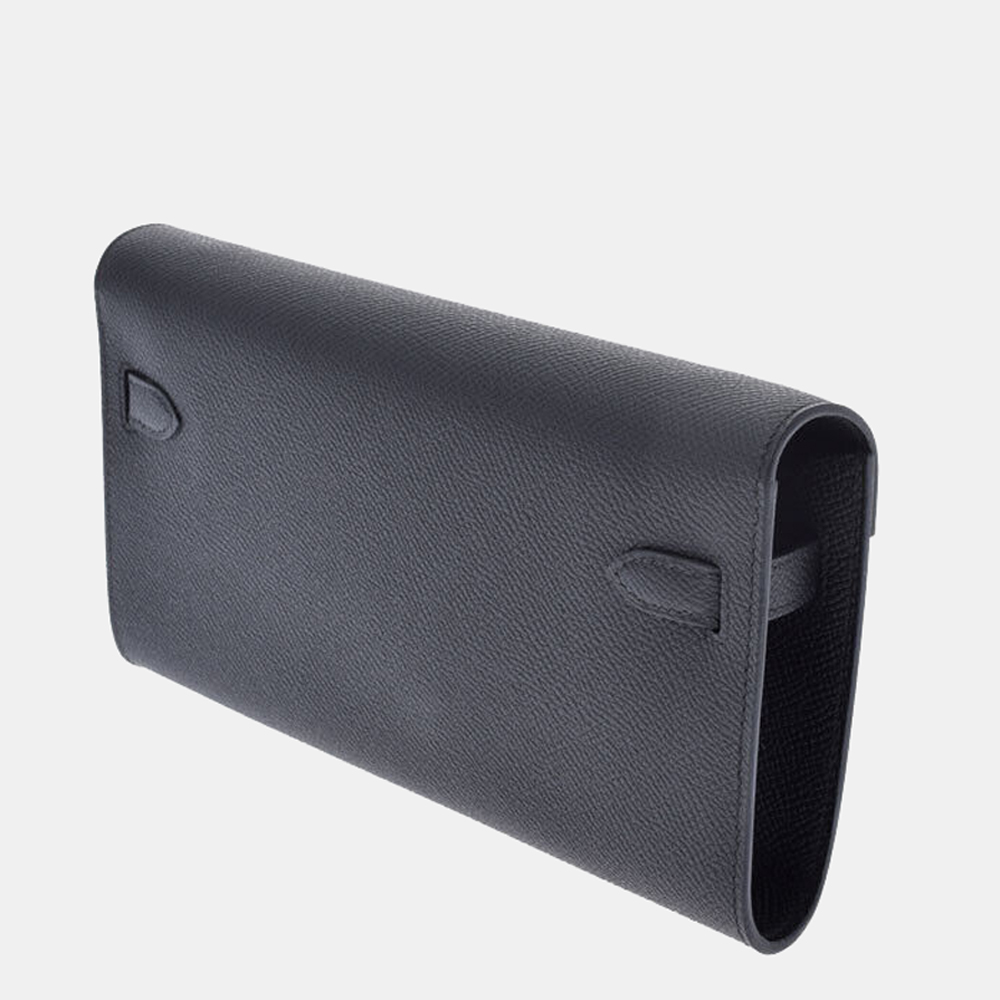 

Hermes Black Epsom Leather Palladium Hardware Kelly To Go Long Wallet