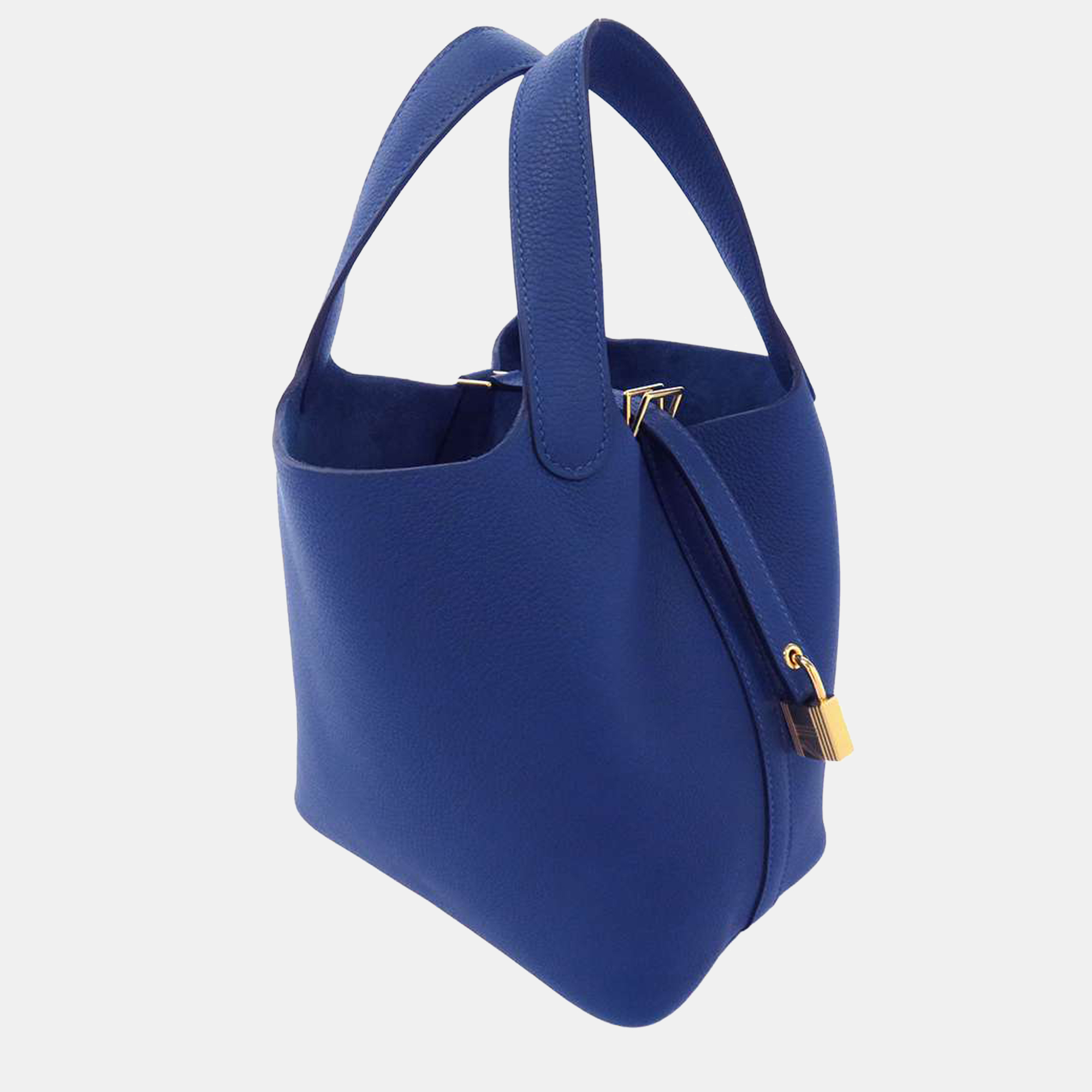 

Hermes Blue Taurillon Maurice Leather Picotin Lock PM Tote Bag