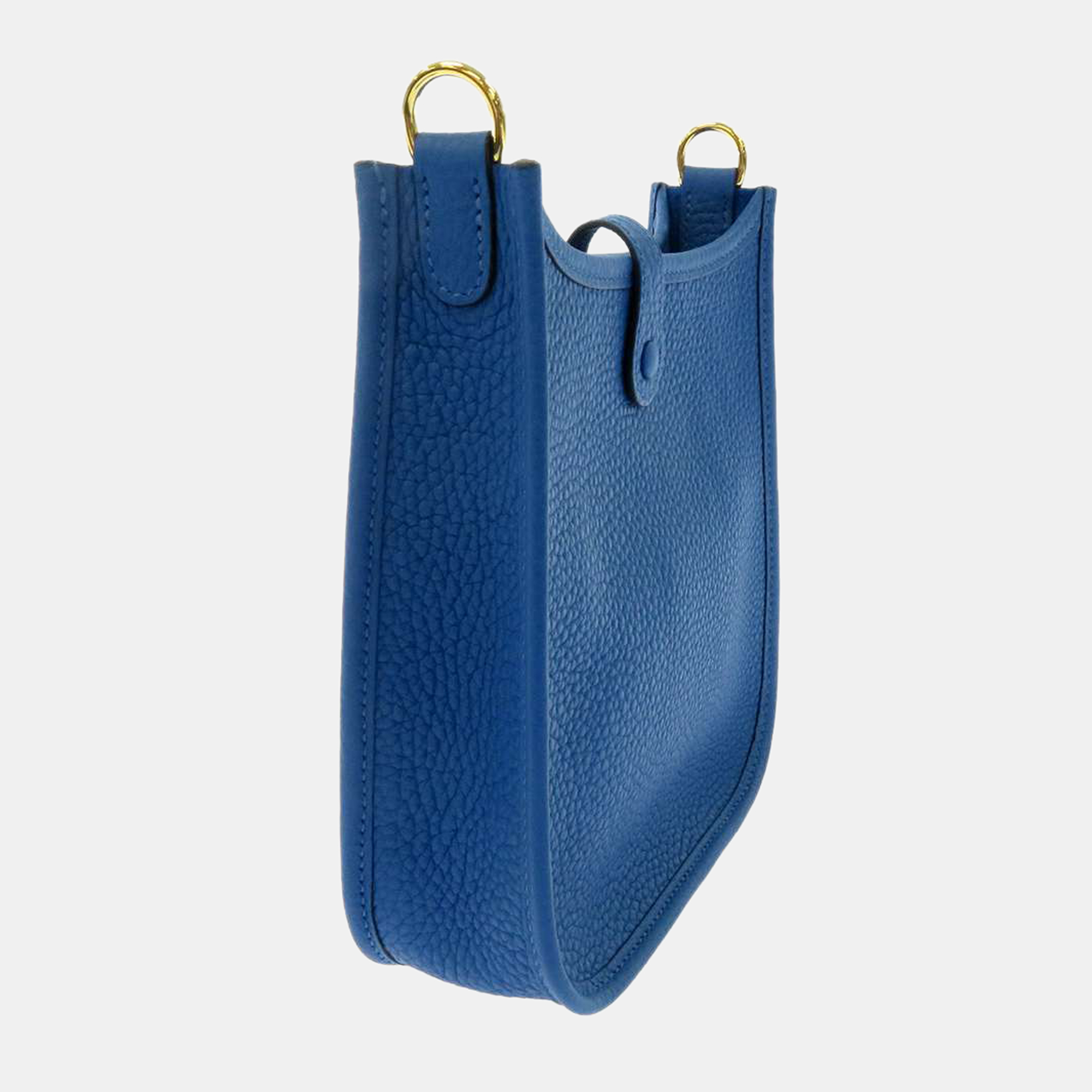

Hermes Blue Taurillon Clemence Leather Evelyne TPM Shoulder Bag