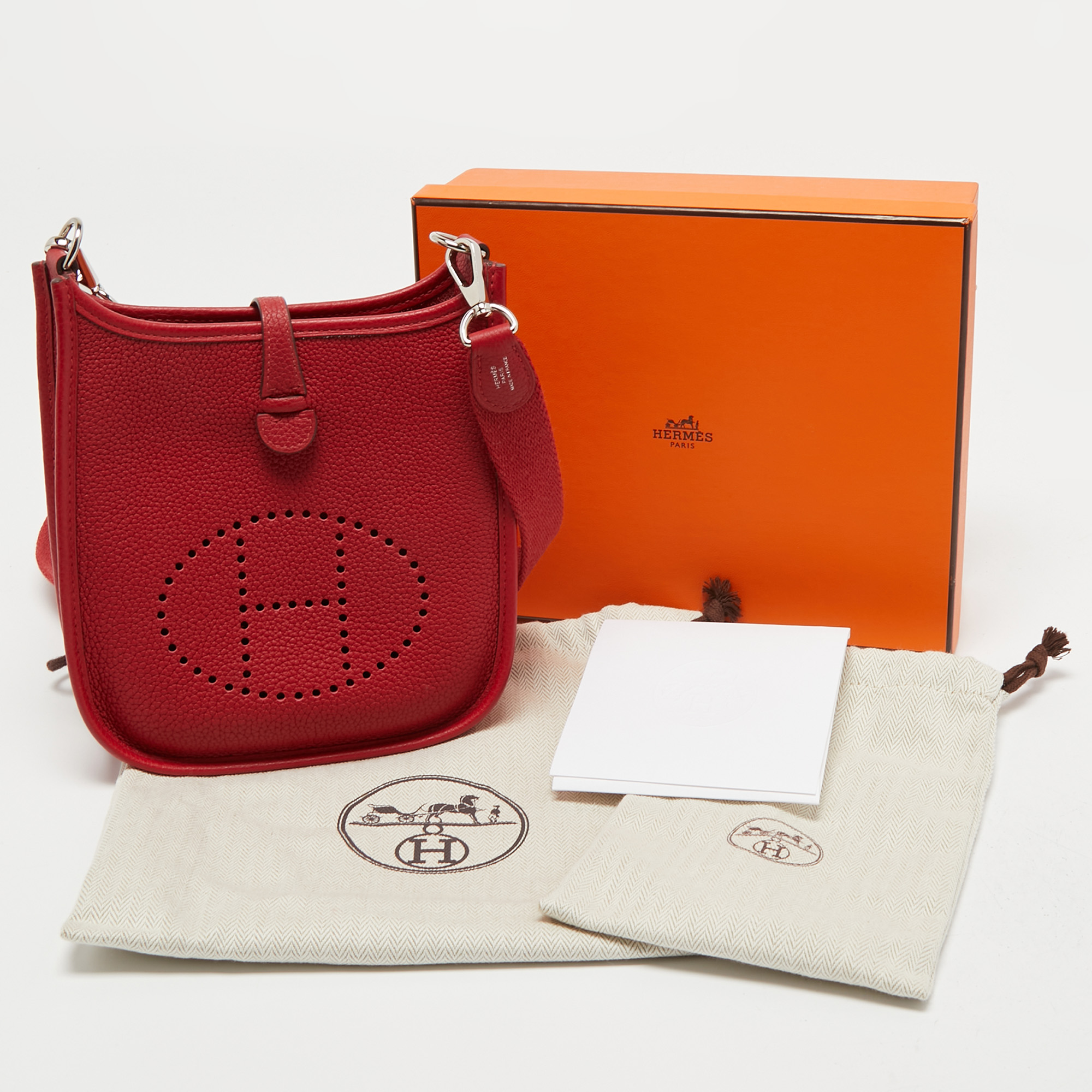 nib] Hermes evelyn tpm rouge piment brand new