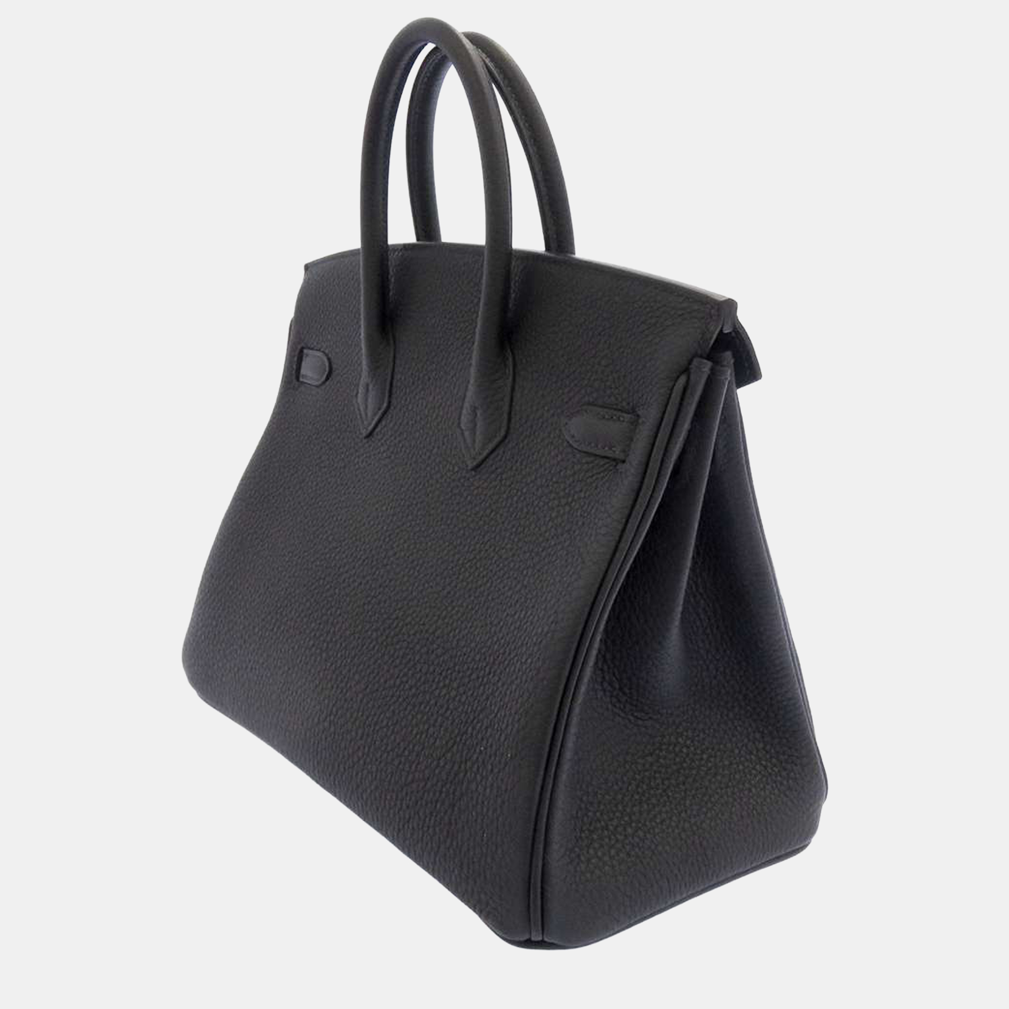 

Hermes Black Togo Leather Gold Hardware Birkin 25 Tote Bag