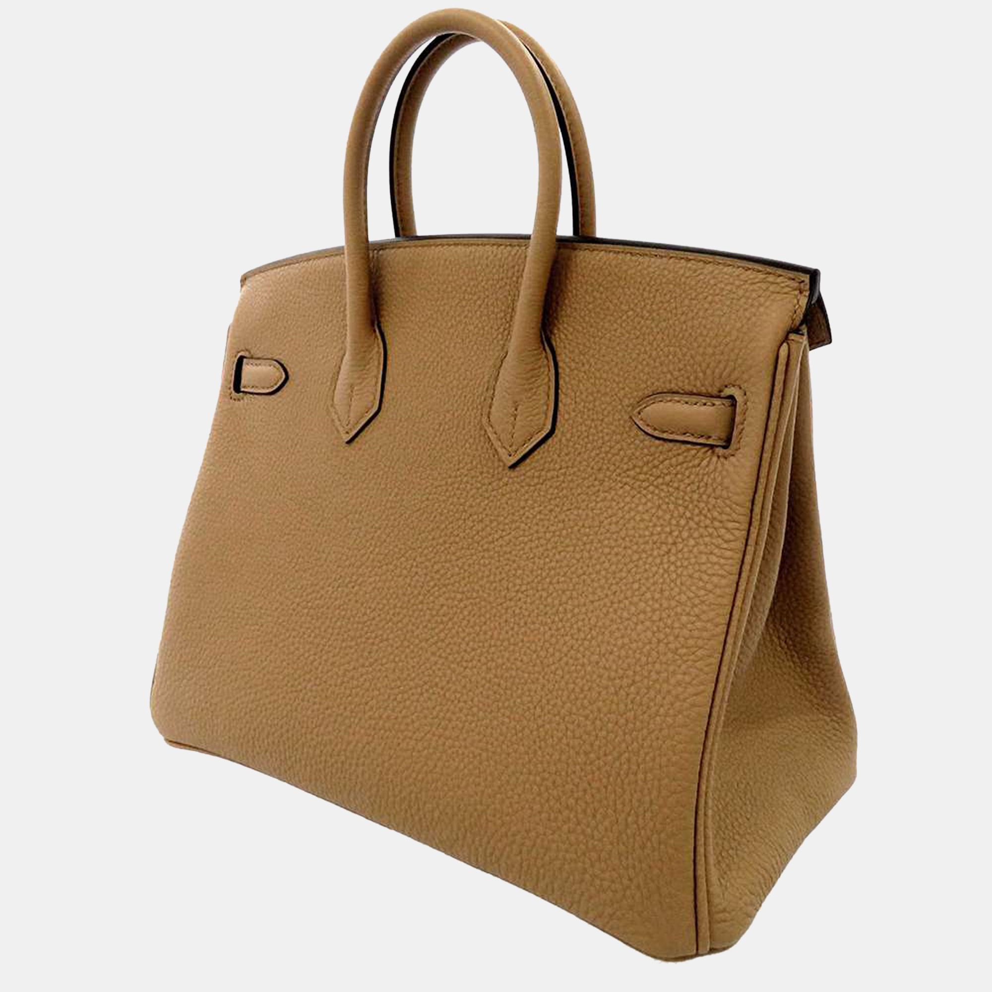 

Hermes Yellow/Brown Togo Leather Gold Hardware Birkin 25 Bag