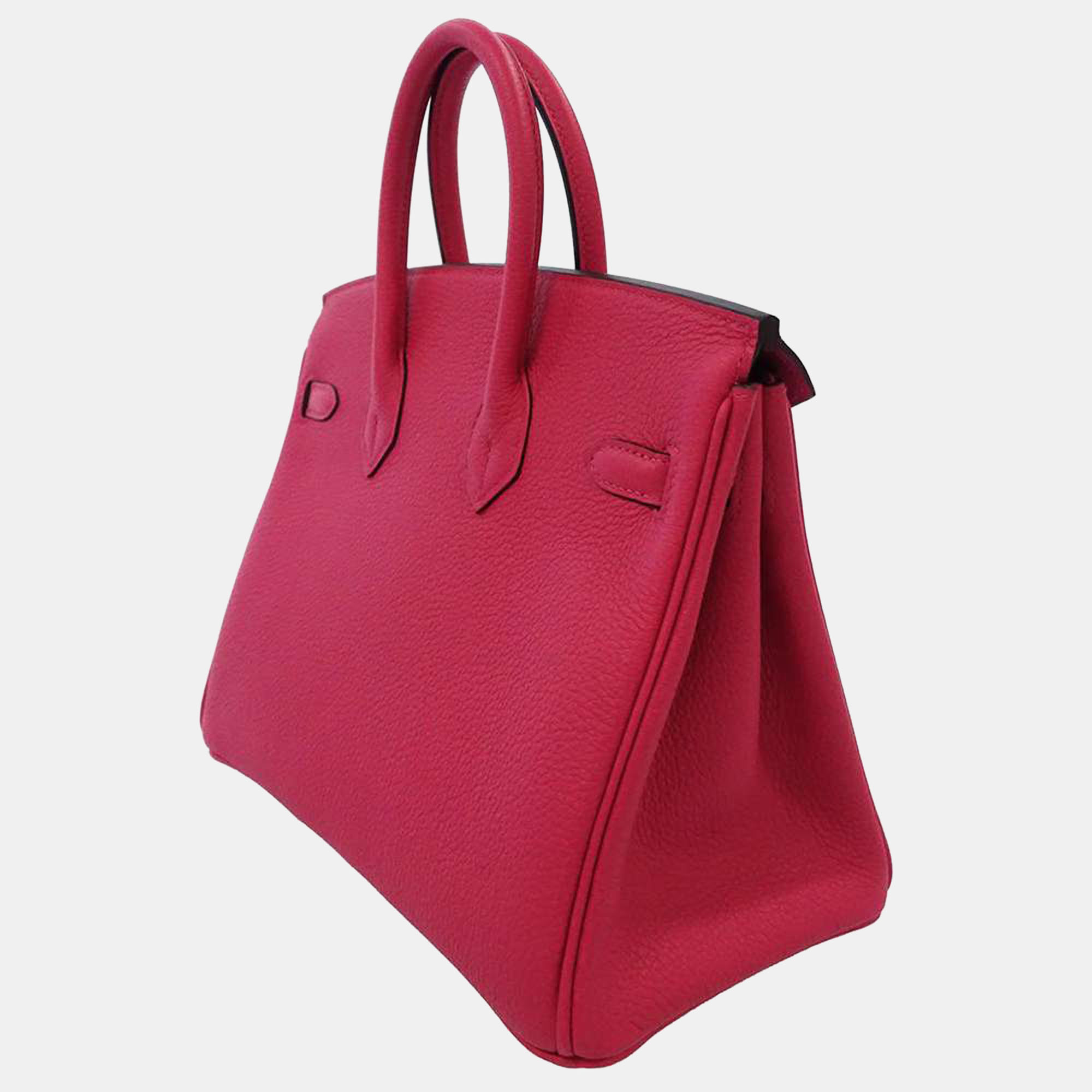 

Hermes Red Togo Leather Palladium Hardware Birkin 25 Bag