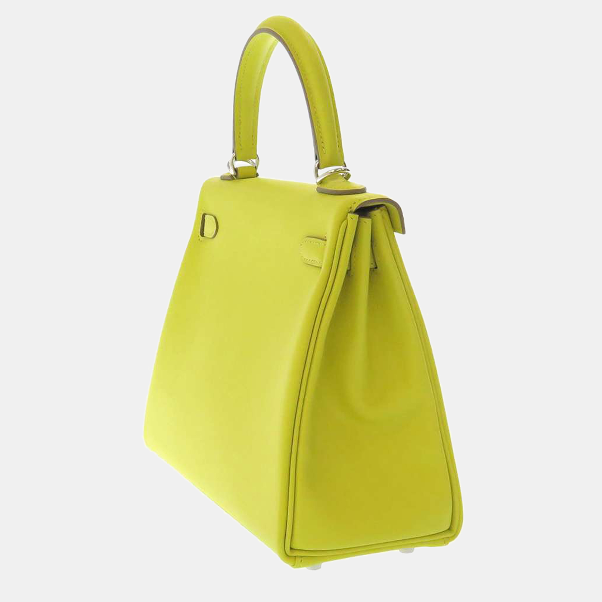 

Hermes Yellow Swift Leather Palladium Hardware Kelly 25 Bag
