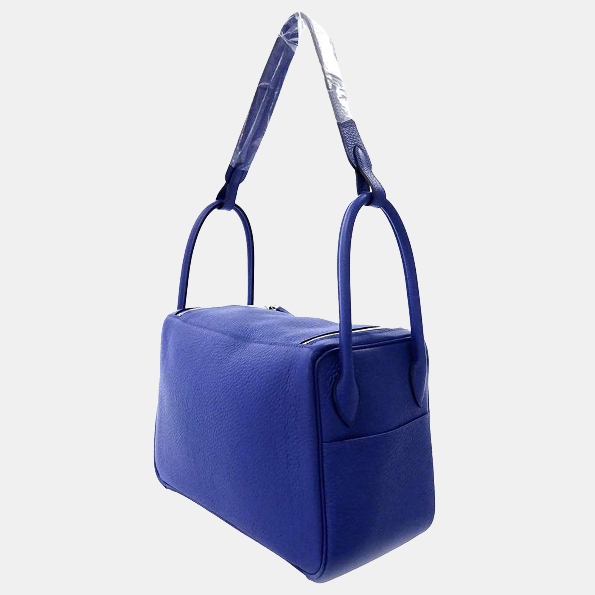 

Hermes Blue Royale Taurillon Clemence Leather Palladium Hardware Lindy 26 Shoulder Bag