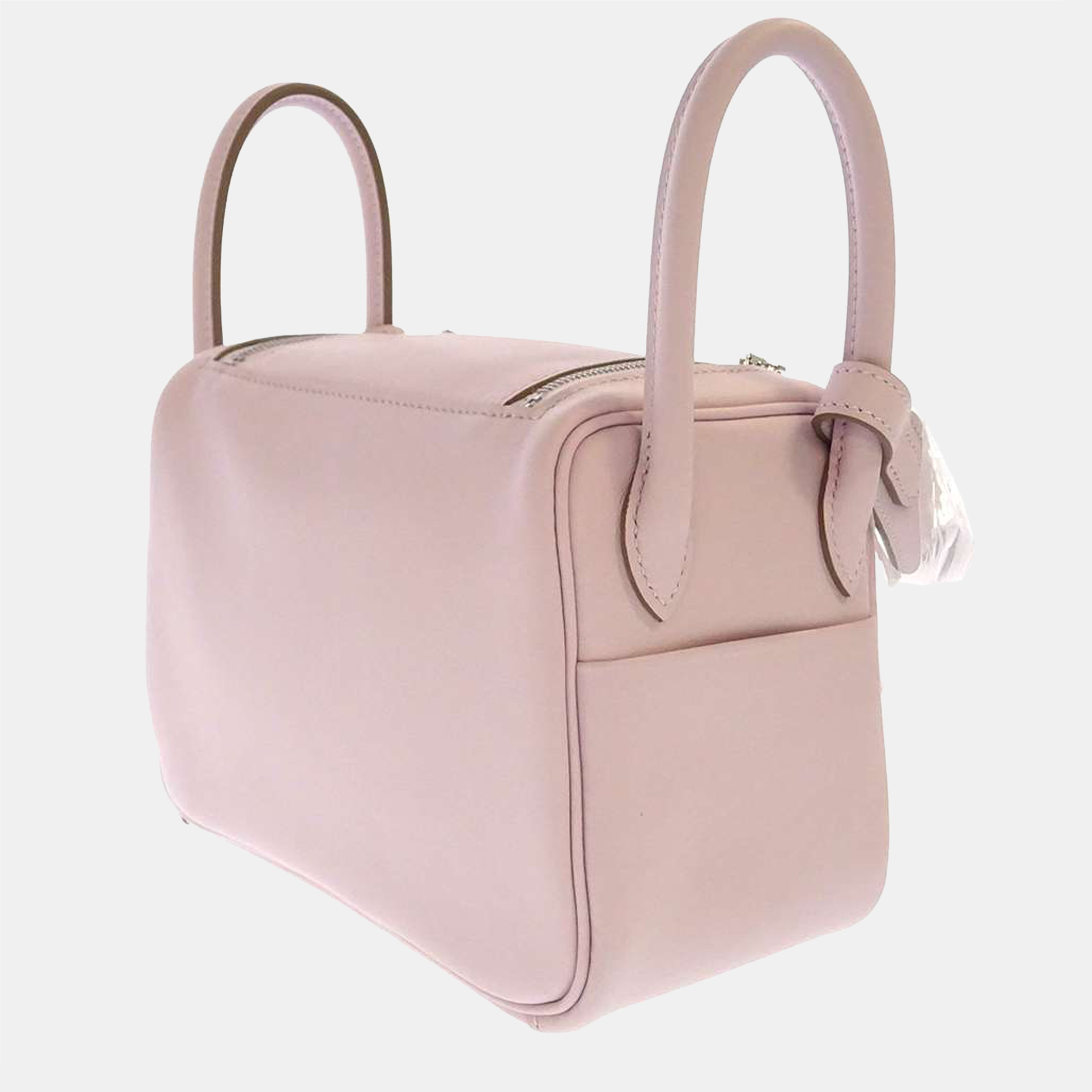 

Hermes Pink Swift Leather Mini Lindy Shoulder Bag