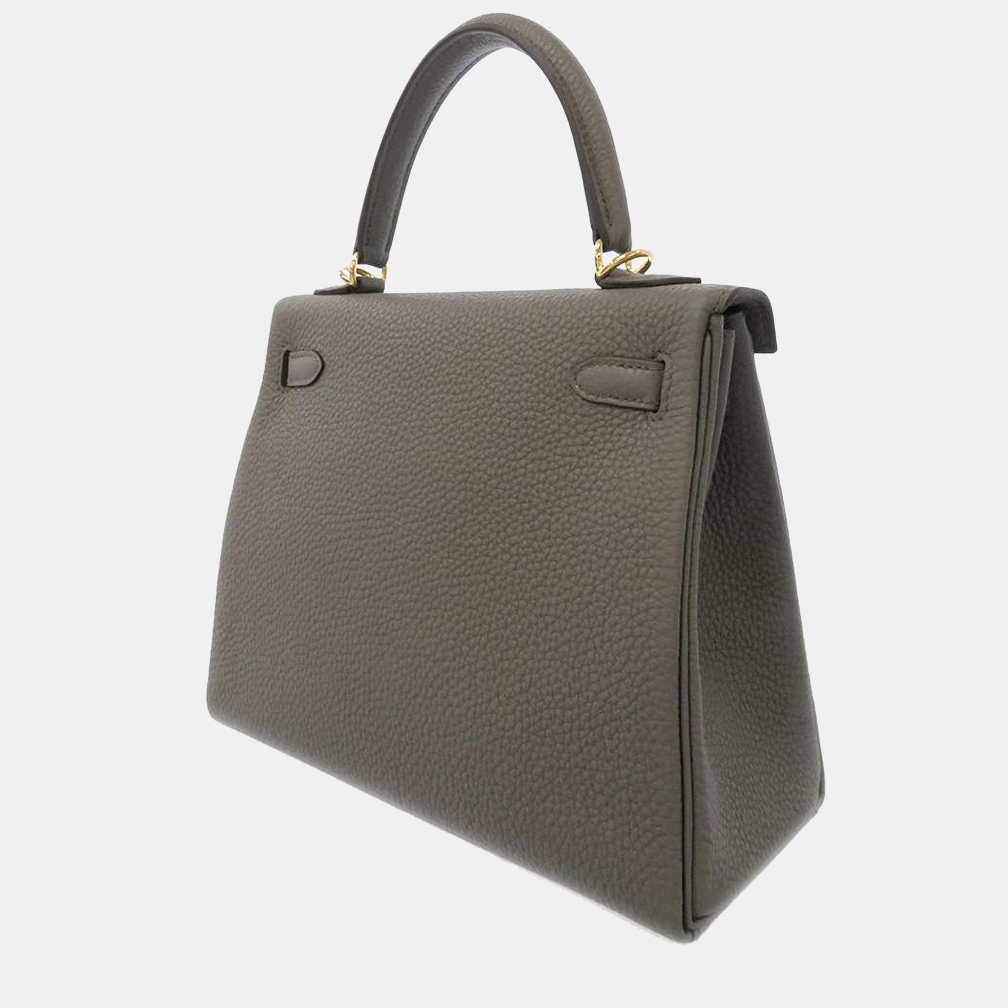 

Hermes Grey Togo Leather Gold Hardware Kelly Retourne 25 Bag