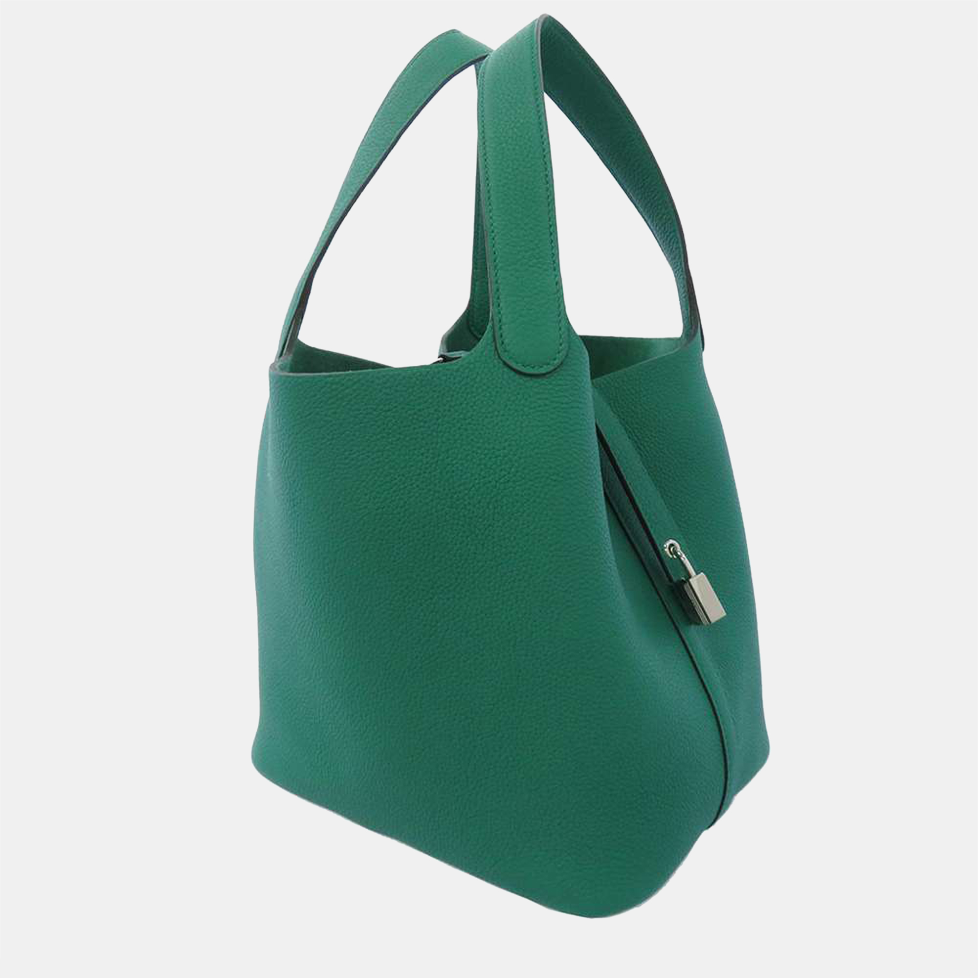 

Hermes Green Taurillon Maurice Leather Picotin Lock MM Tote Bag