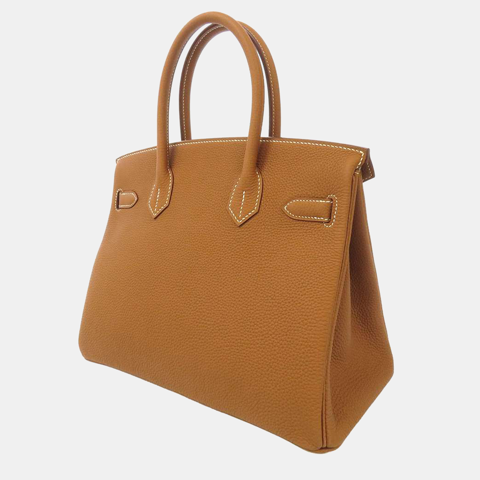 

Hermes Gold Togo Leather Gold Plated Hardware Birkin 30 Tote Bag, Brown