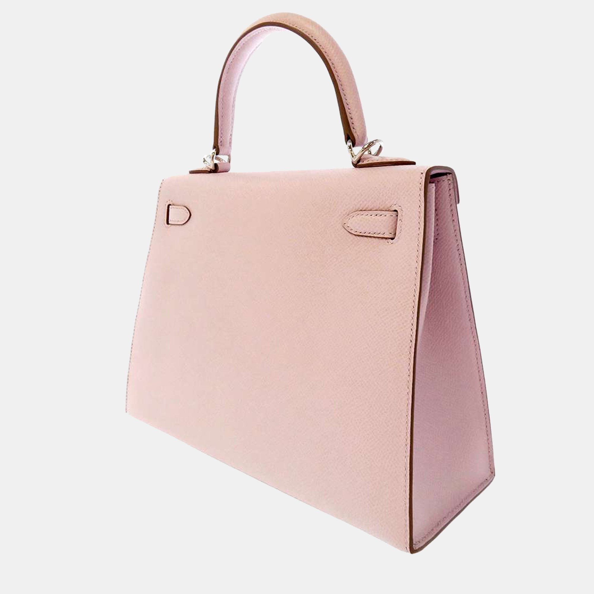 

Hermes Pink Epsom Leather Kelly Sellier 25 Tote Bag