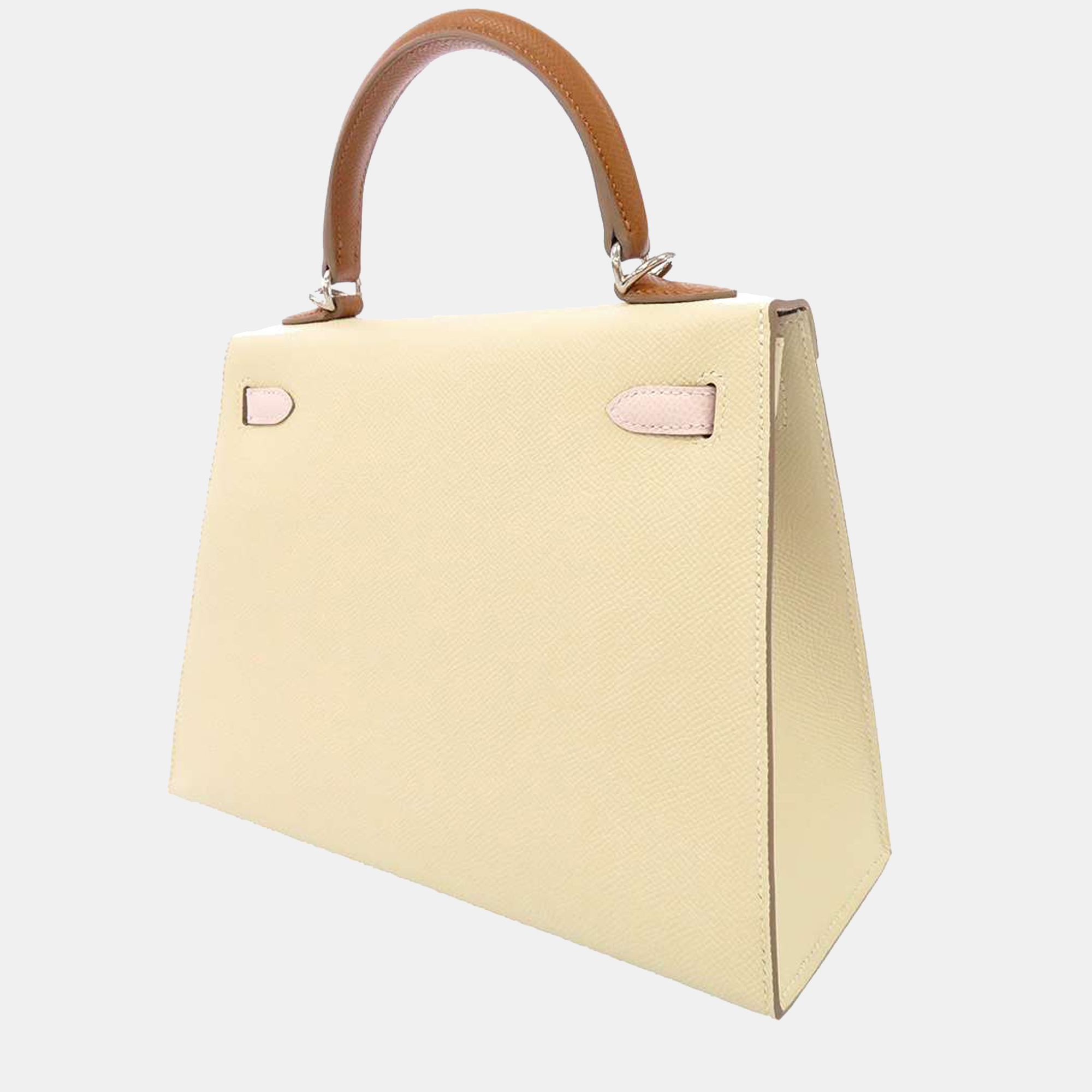 

Hermes Tricolor Epsom Leather Kelly Sellier 25 Tote Bag, Multicolor