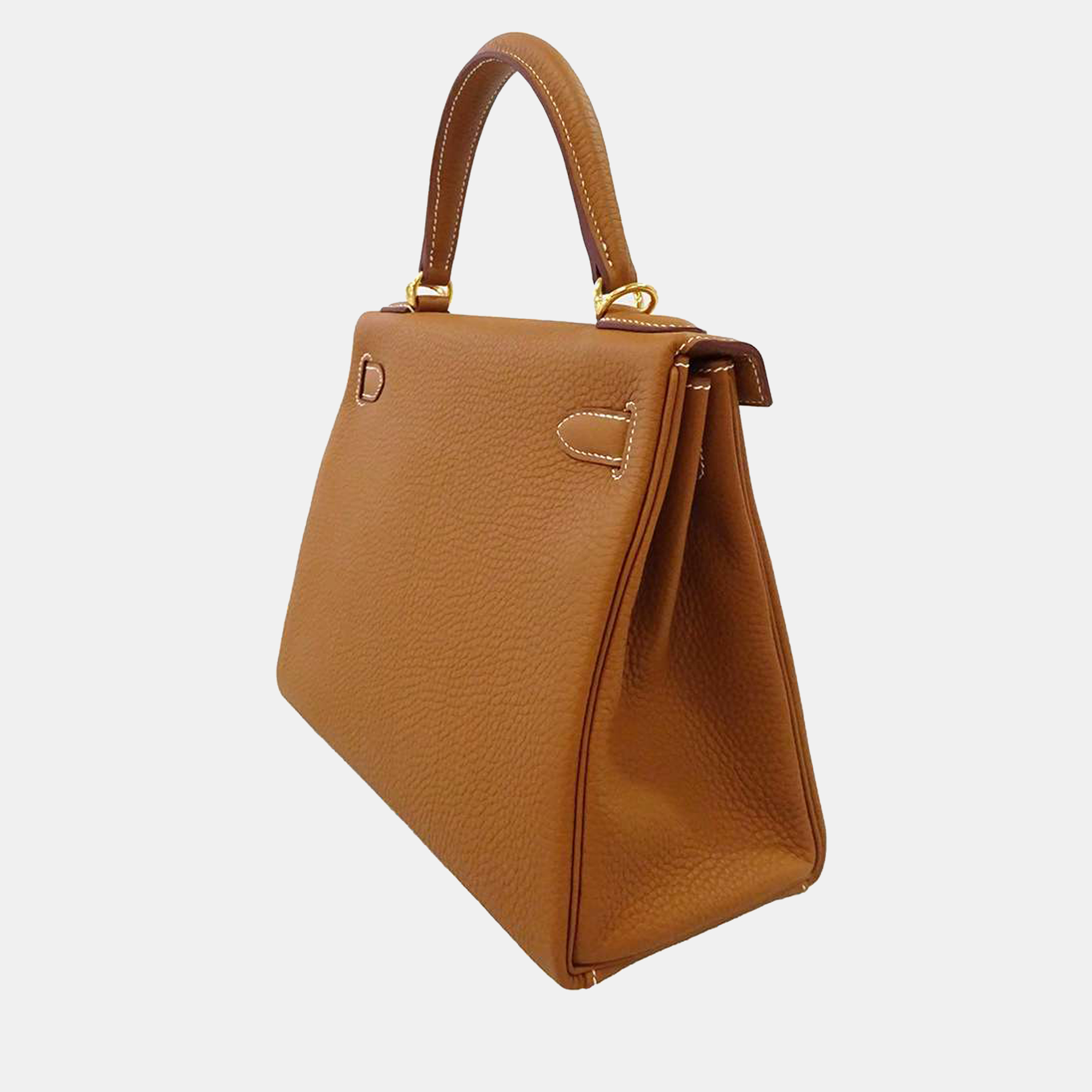 

Hermes Gold Togo Leather Gold Plated Hardware Kelly 28 Tote Bag