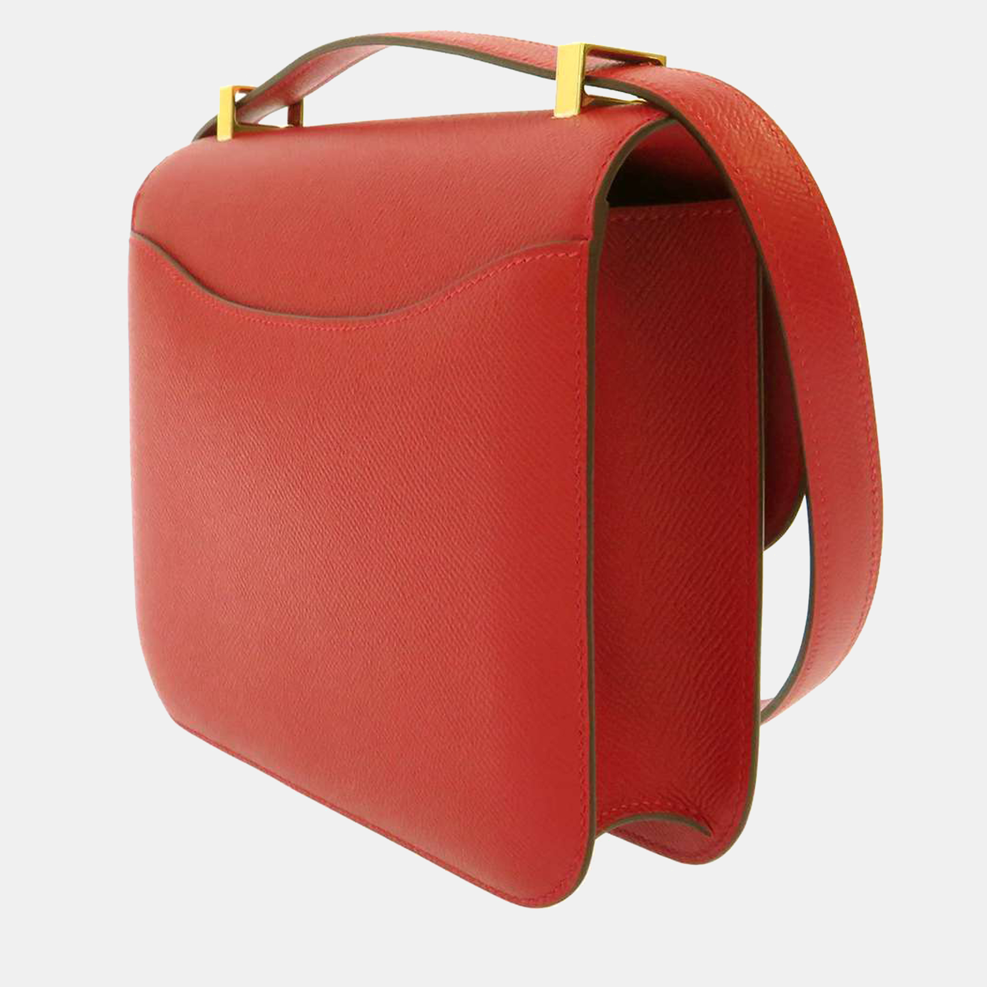 

Hermes Red Epsom Leather Constance 24 Shoulder Bag