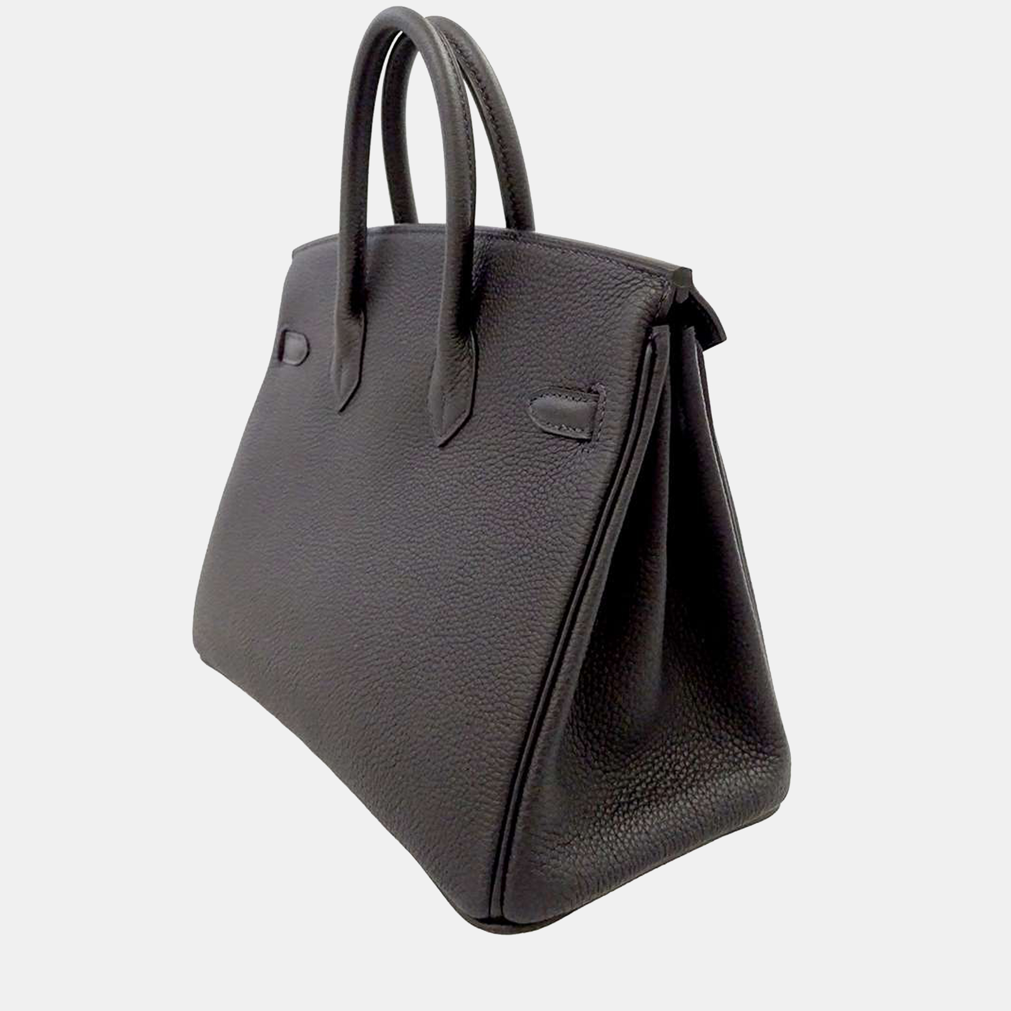 

Hermes Black Togo Leather Gold Hardware Birkin 25 Bag