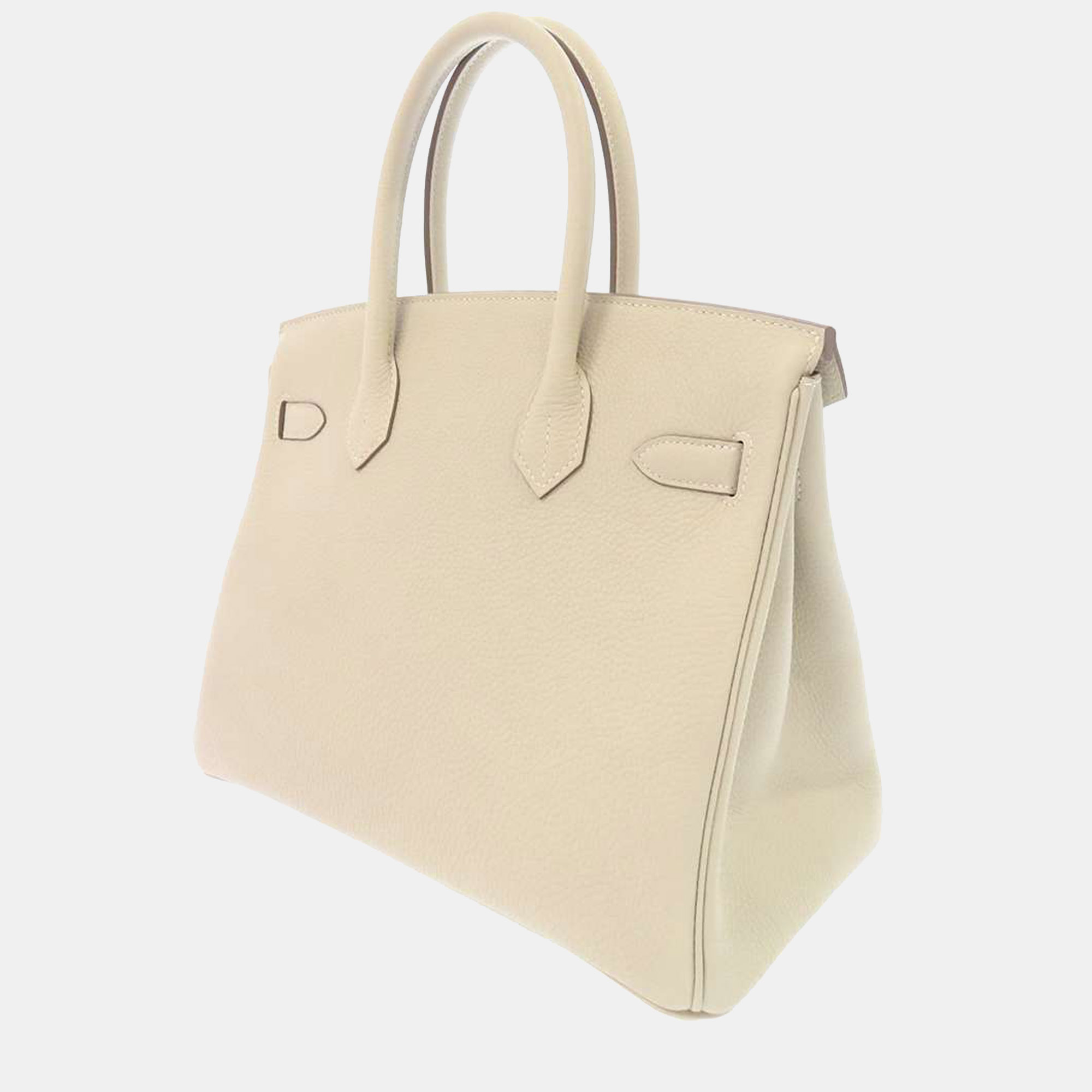 

Hermes White Togo Leather Gold Hardware Birkin 30 Bag