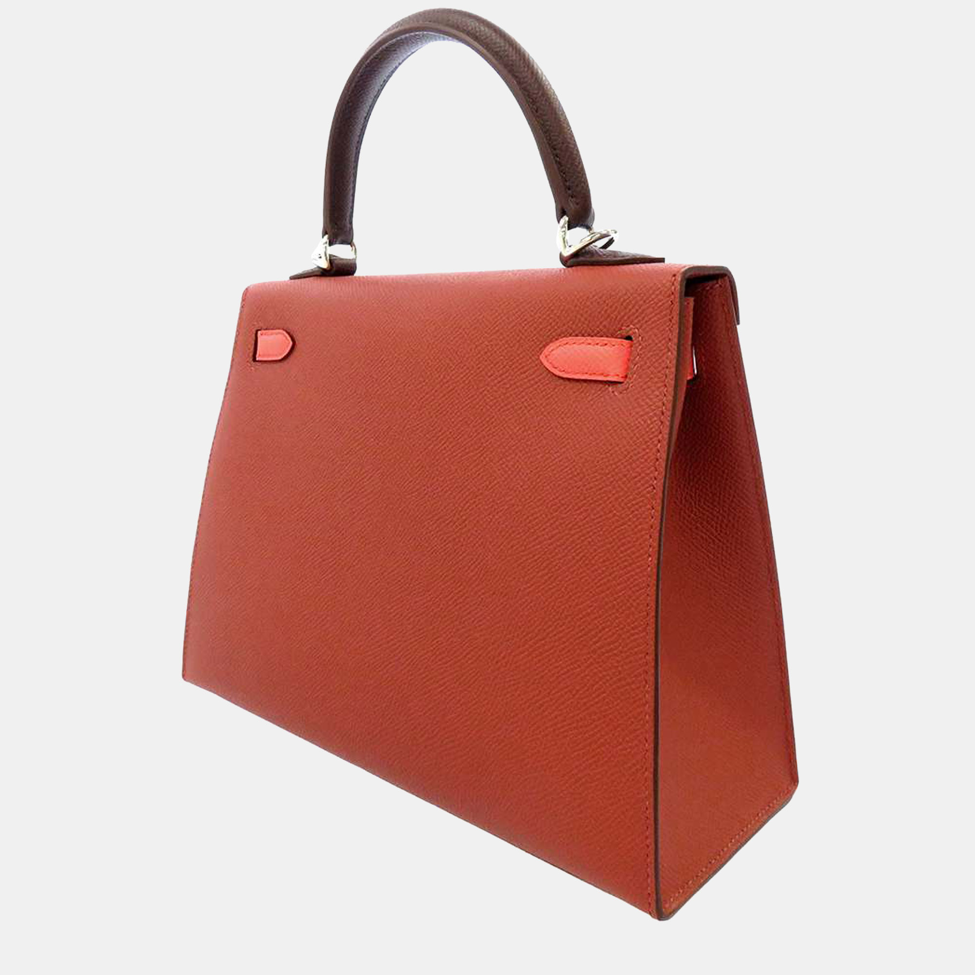 

Hermes Tricolor Epsom Leather Palladium Hardware Kelly Sellier 25 Bag, Multicolor