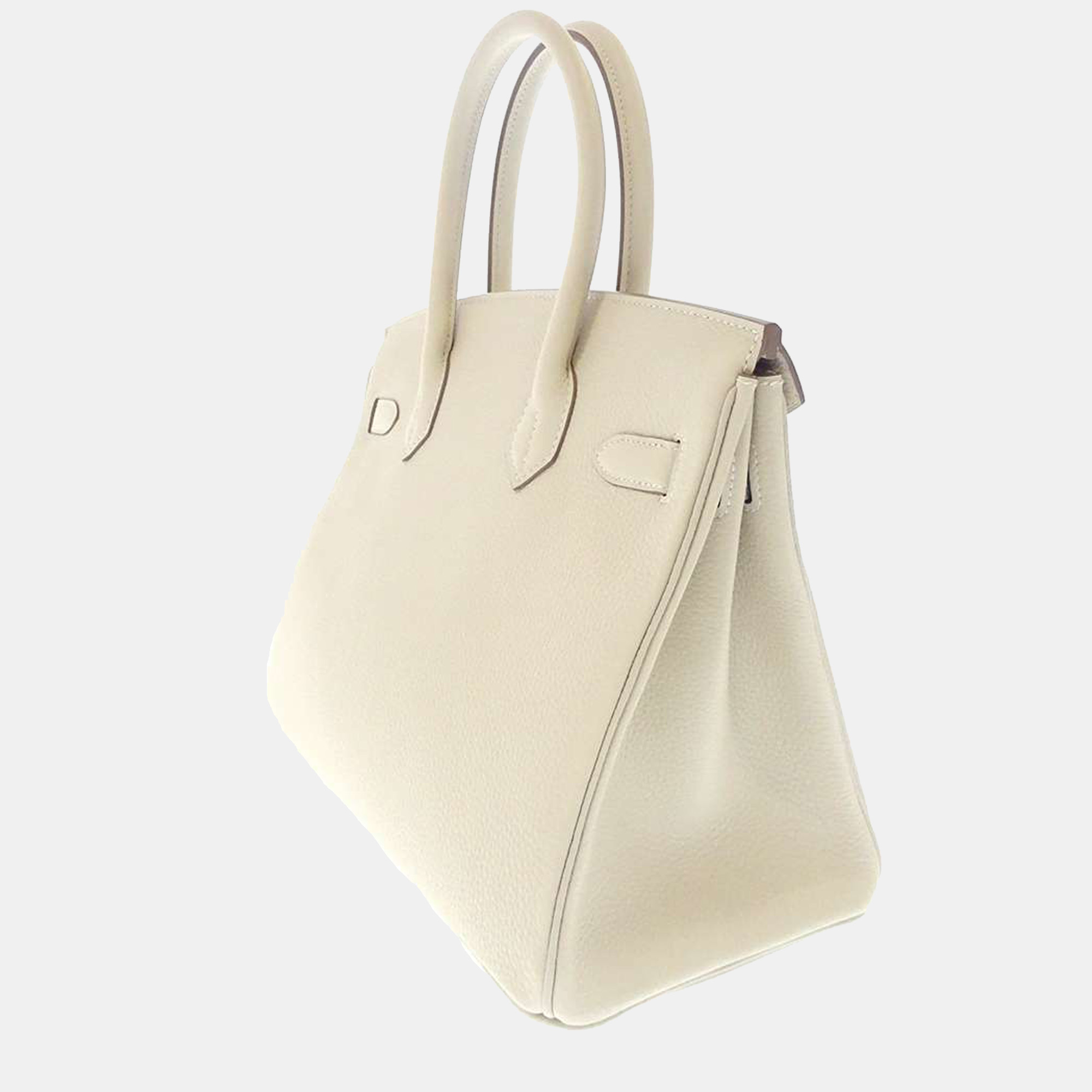 

Hermes White Togo Leather Gold Hardware Birkin 30 Bag