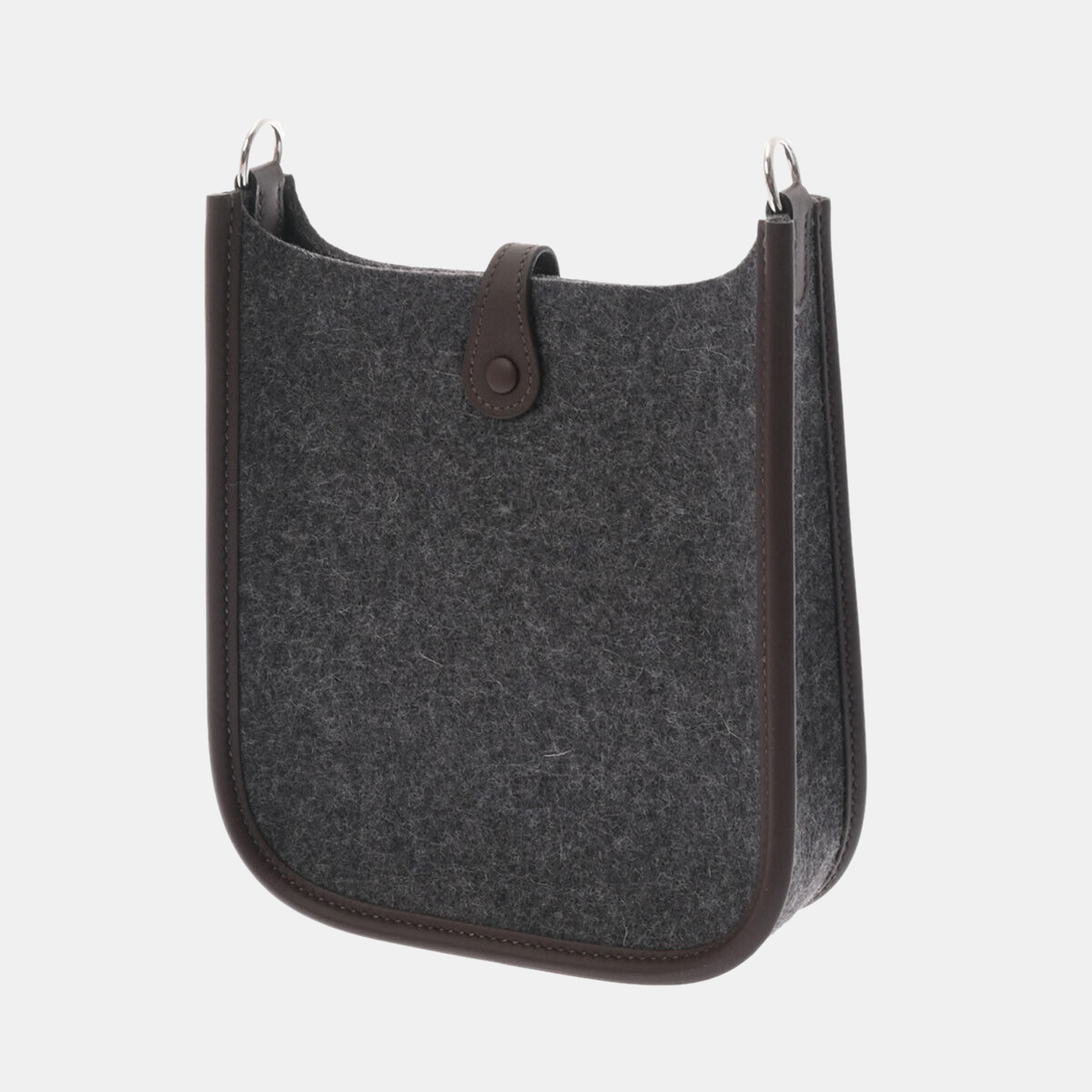 

Hermes Grey Leather Feutre Swift Evelyne TPM Shoulder Bag