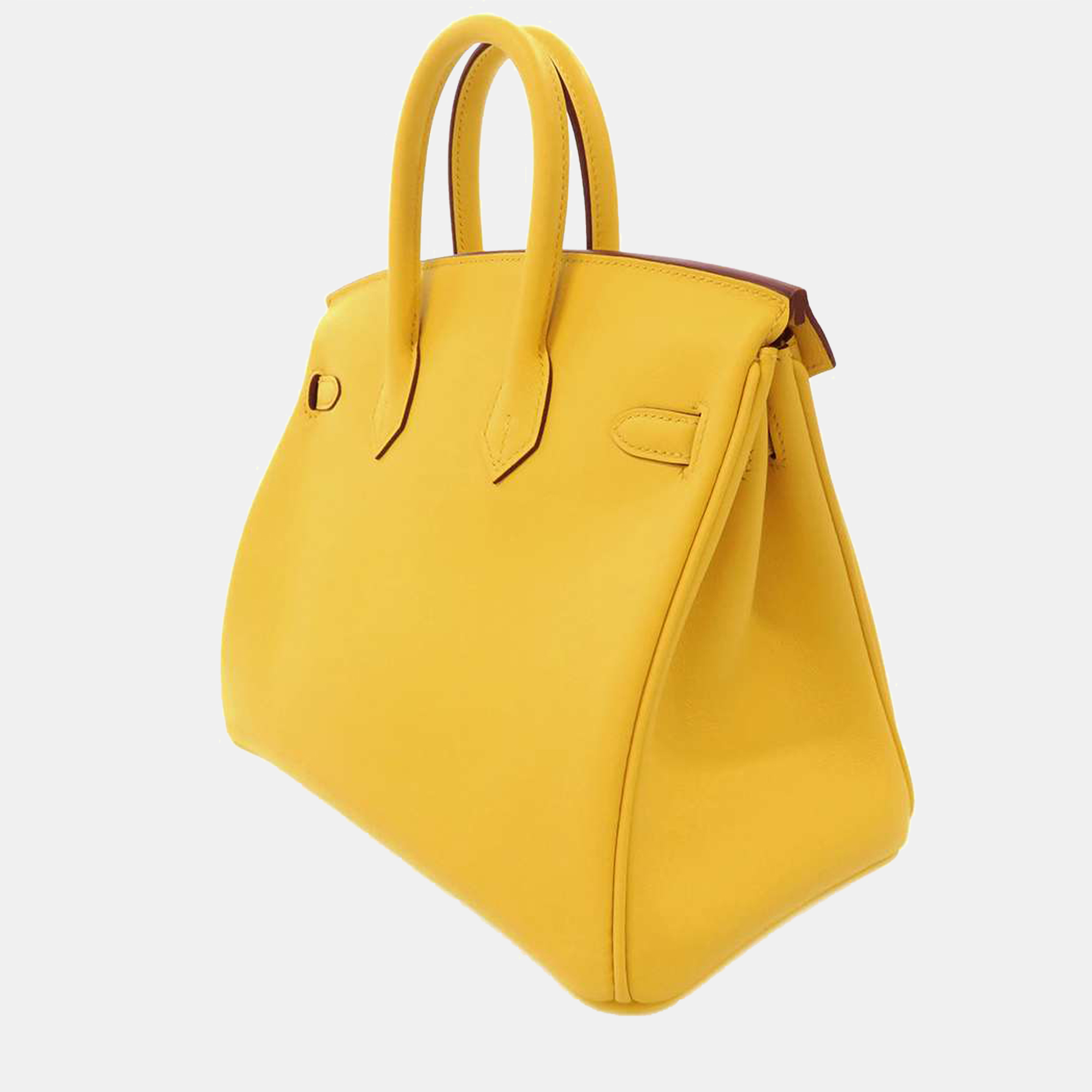 

Hermes Yellow Swift Leather Palladium Hardware Birkin 25 Bag