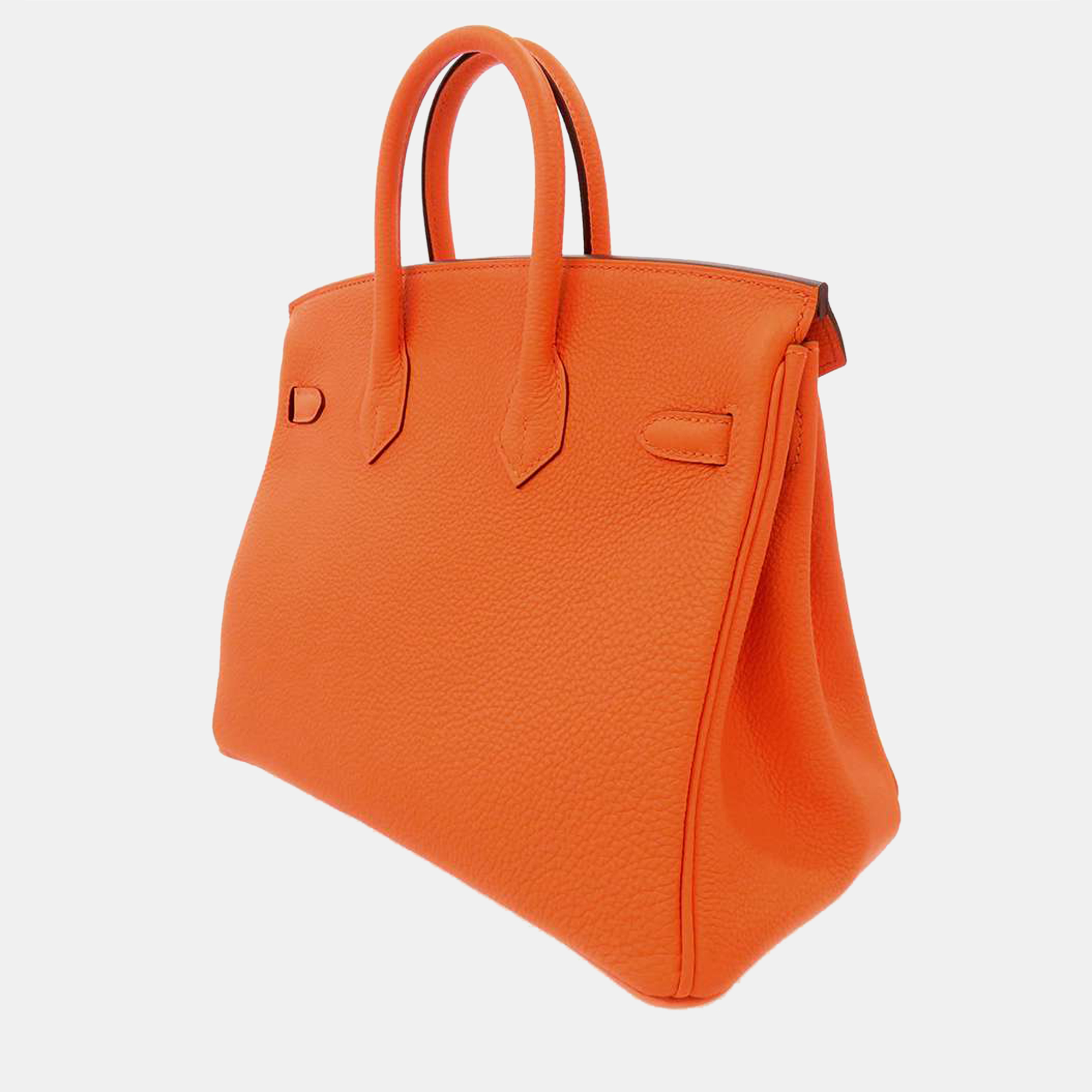

Hermes Orange Togo Leather Palladium Hardware Birkin 25 Bag