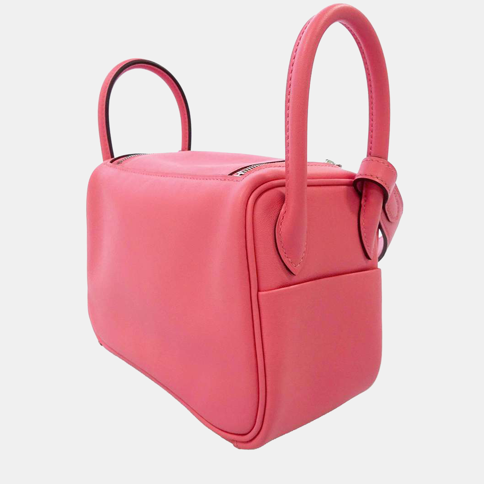 

Hermes Pink Swift Leather Mini Lindy Shoulder Bag