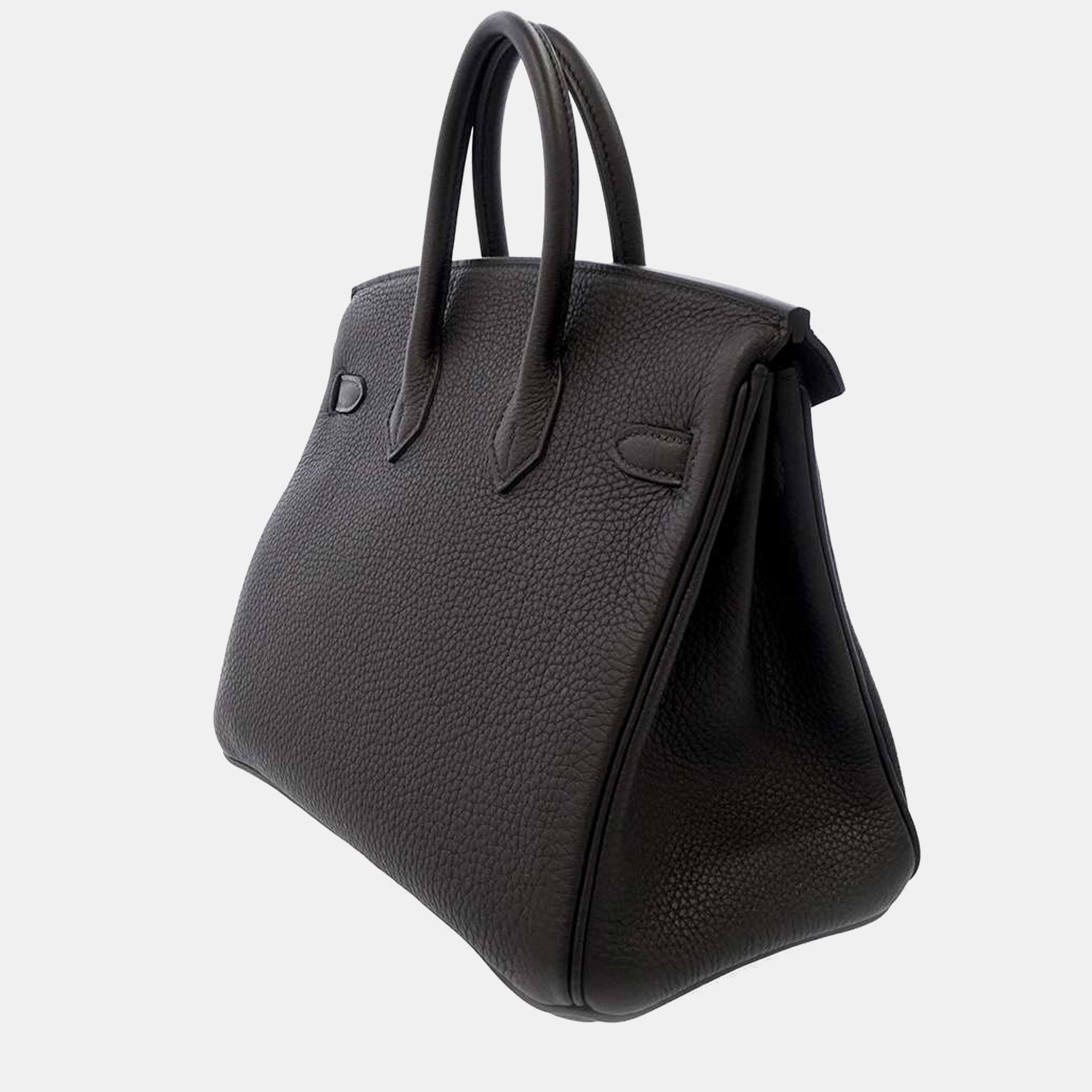 

Hermes Black Togo Leather Gold Hardware Birkin 25 Bag