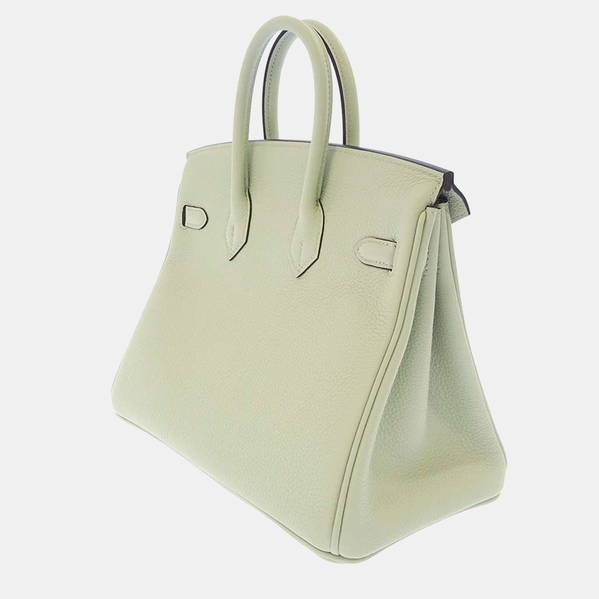 

Hermes White Togo Leather Gold Hardware Birkin 25 Bag