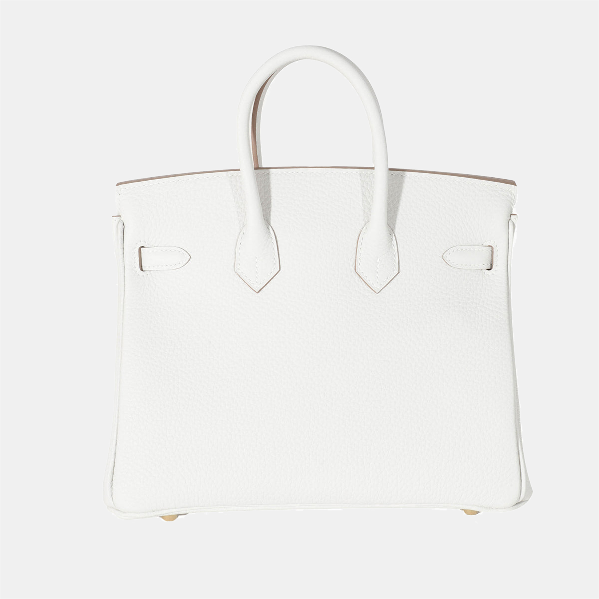 

Hermes Togo Gris Pale Birkin 25 GHW, White