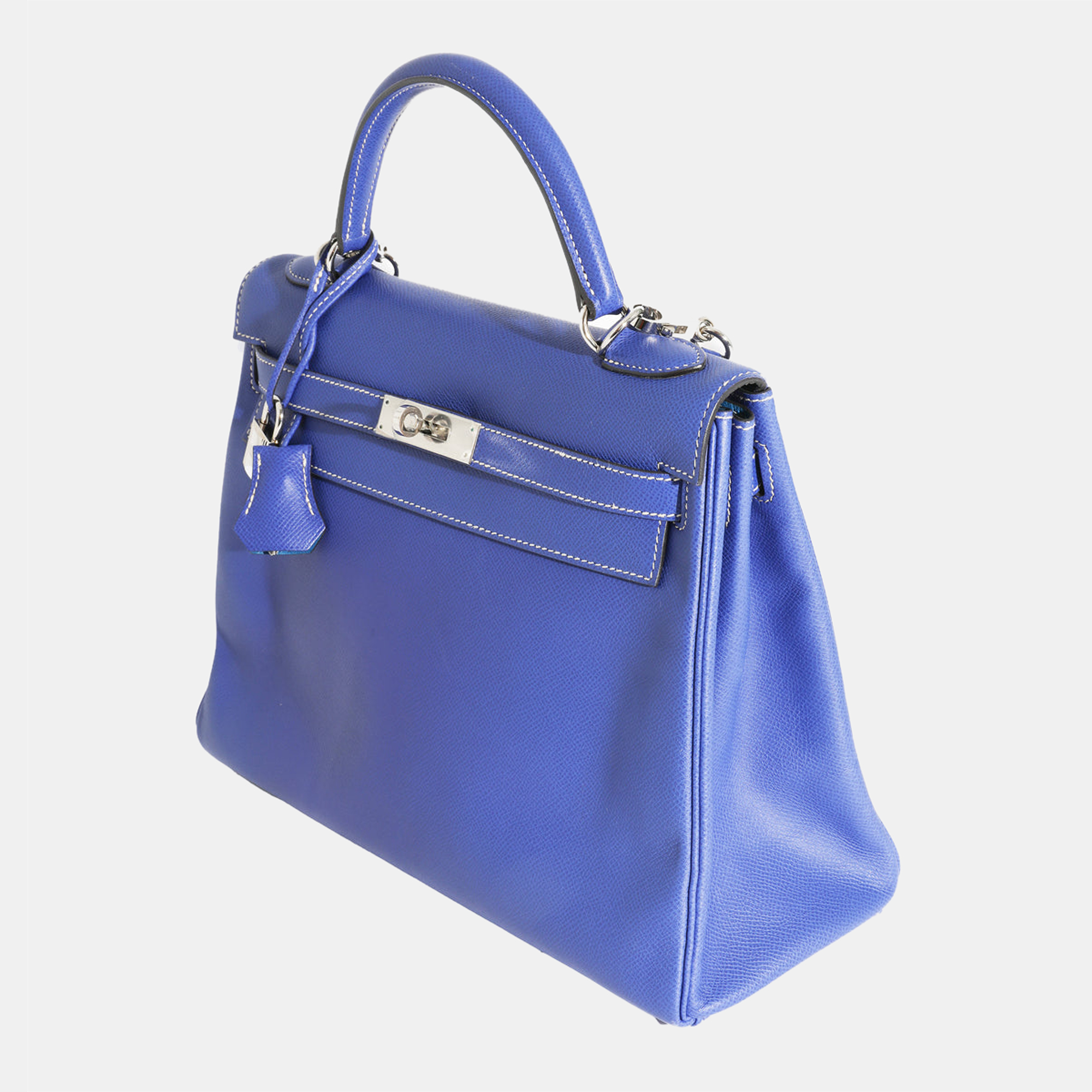 

Hermes Epsom Blue Electric Mykonos Candy Retourne Kelly 32 PHW