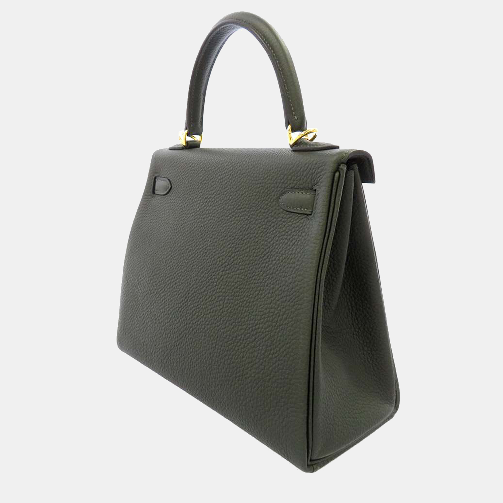 

Hermes Green Togo Leather Gold Hardware Kelly Retourne 25 Bag